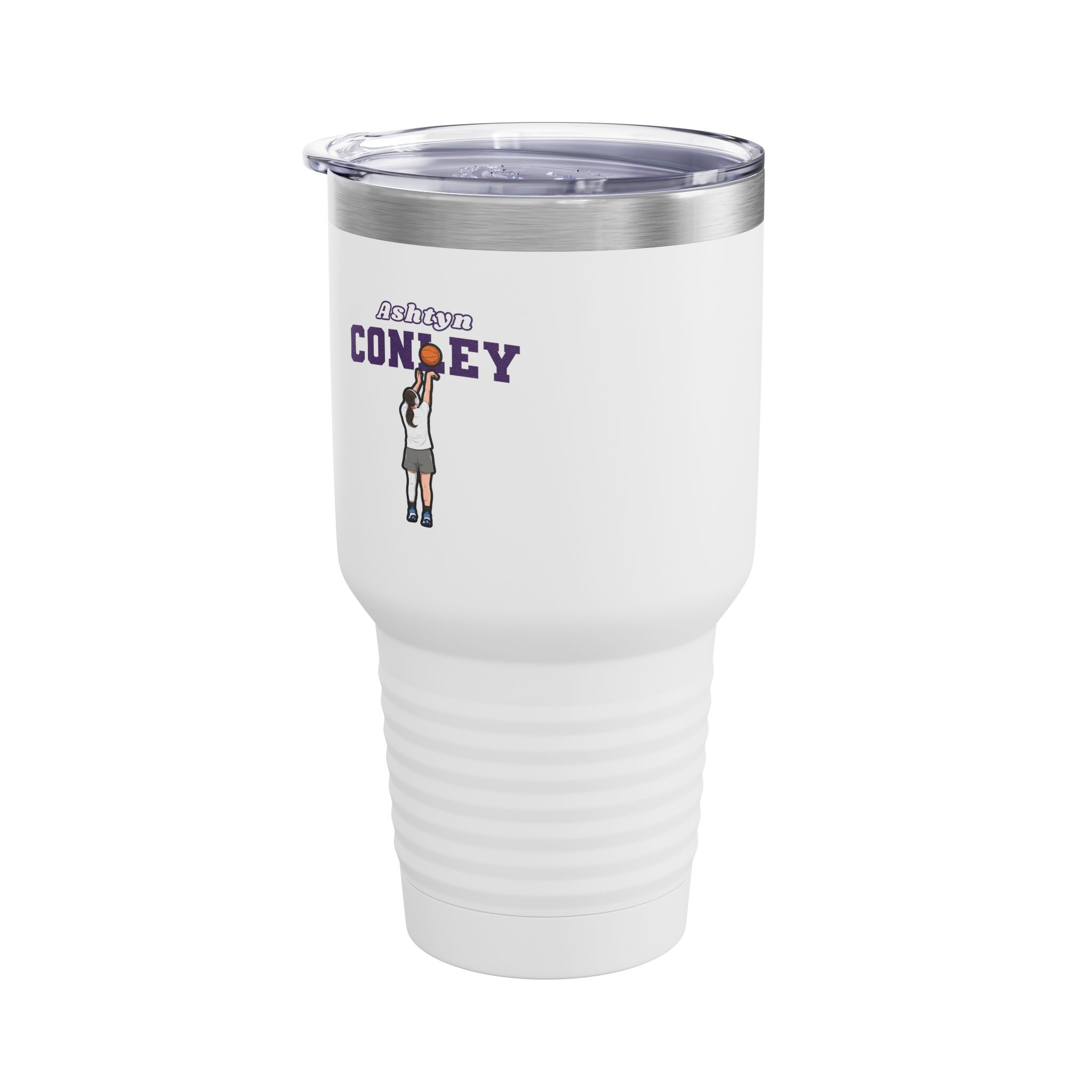 30oz Tumbler — character_name_arch in White
