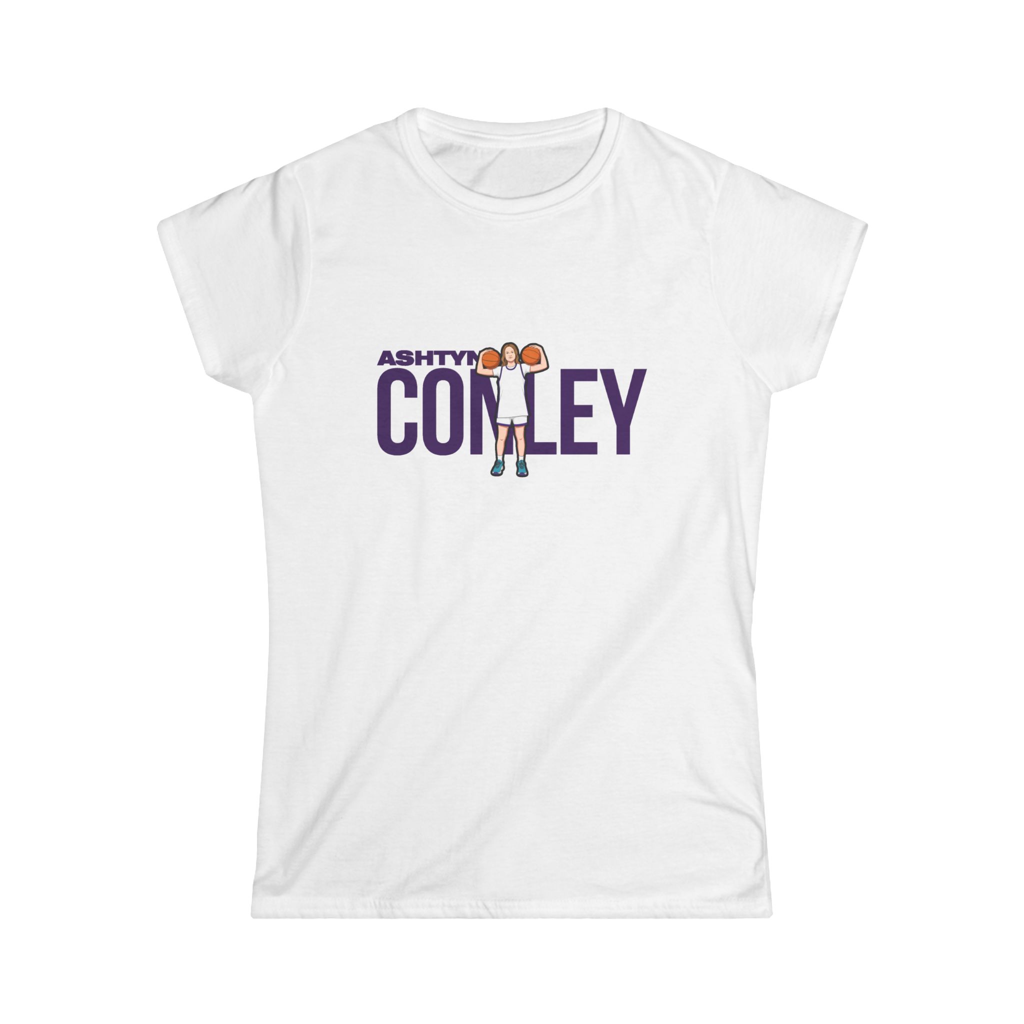 Women's Softstyle Tee — character_player_name in White