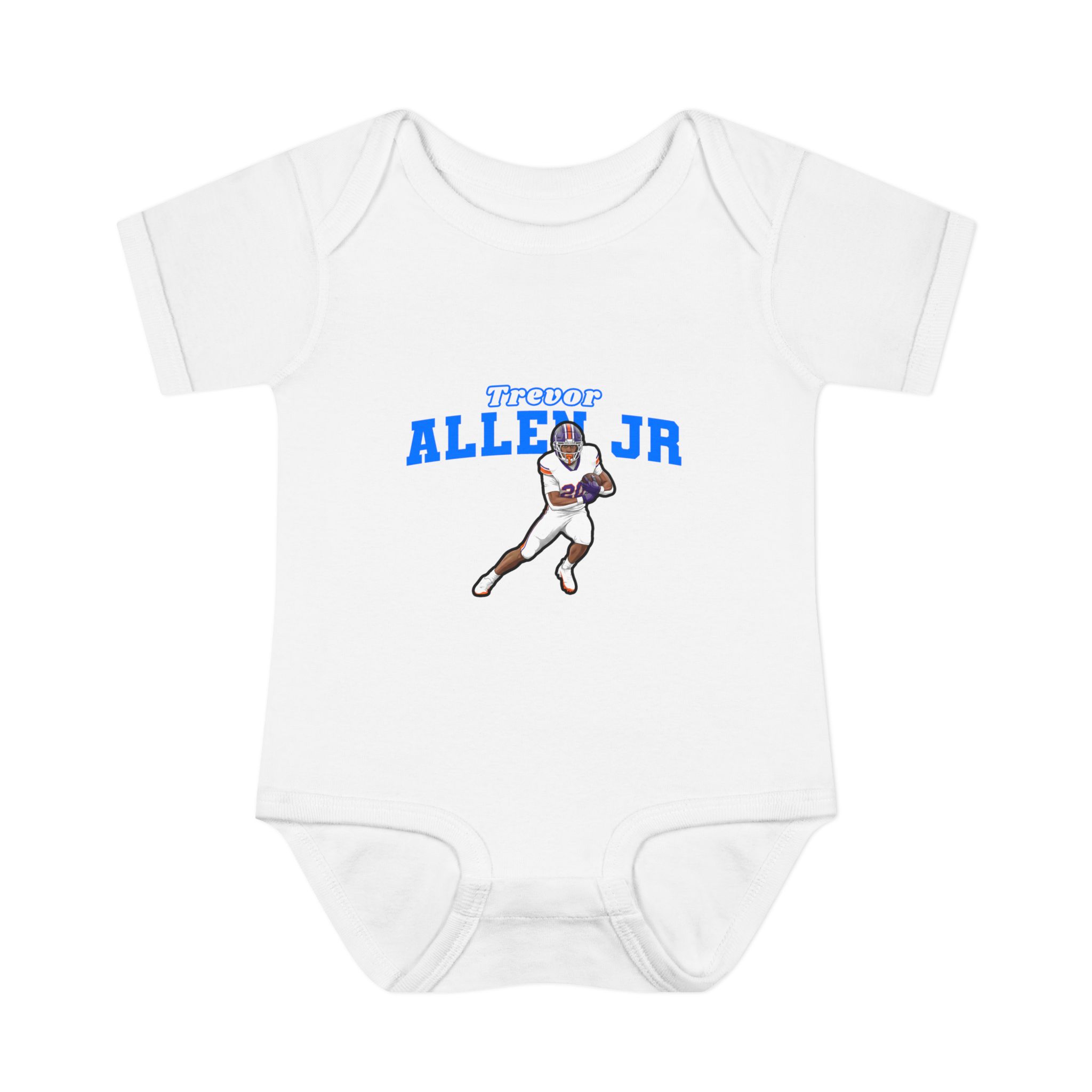 Baby Onesie — character_name_arch in White