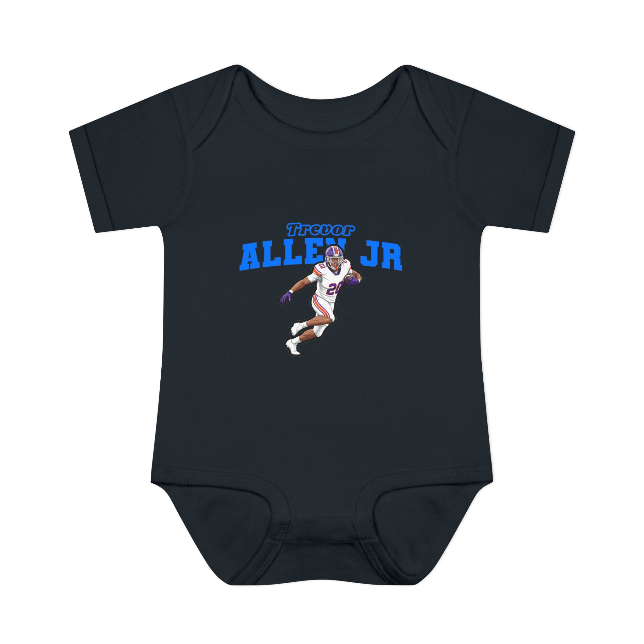 Baby Onesie — character_name_arch in Black