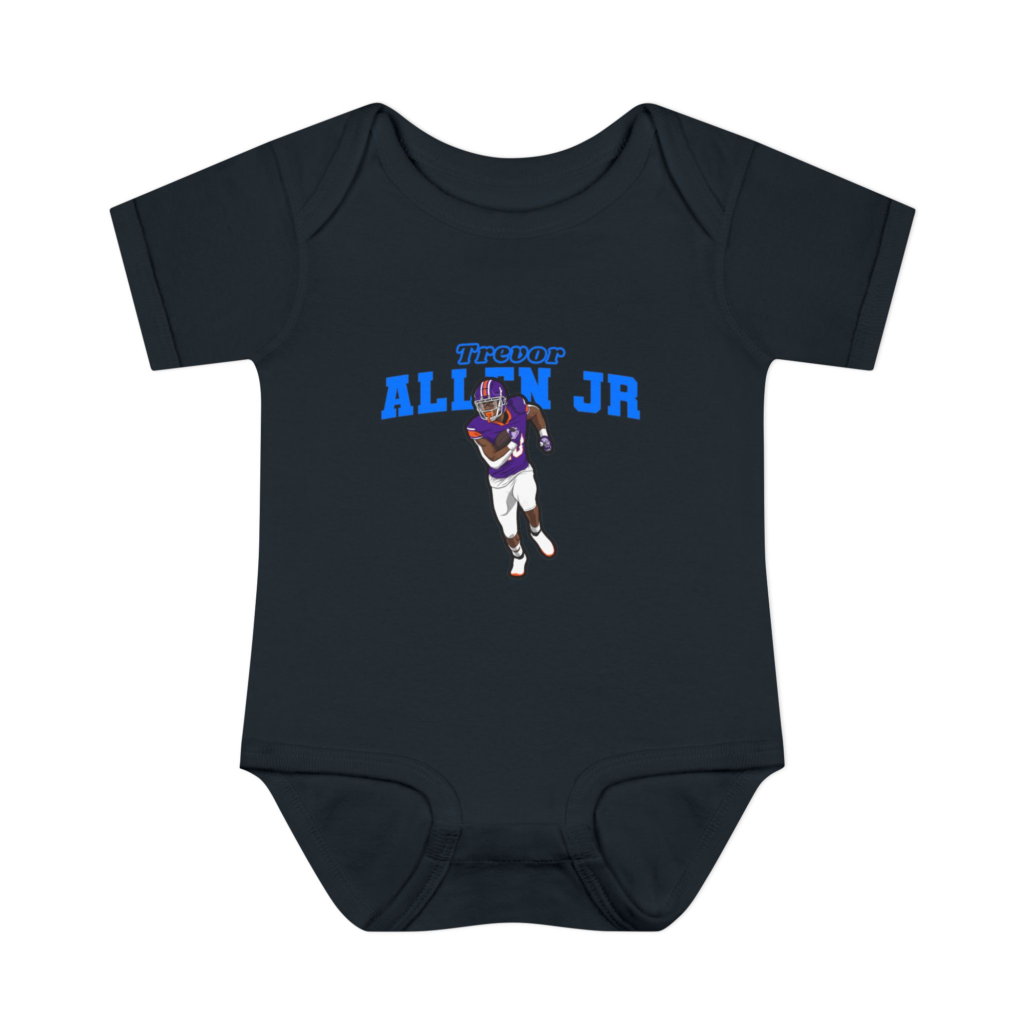 Baby Onesie — character_name_arch in Black