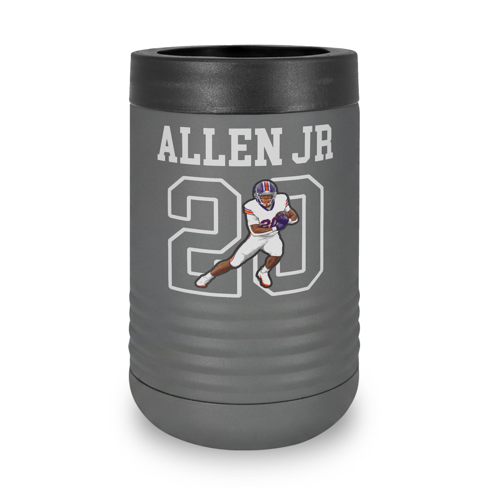 Stainless Can Cooler — character_shirsey in Grey