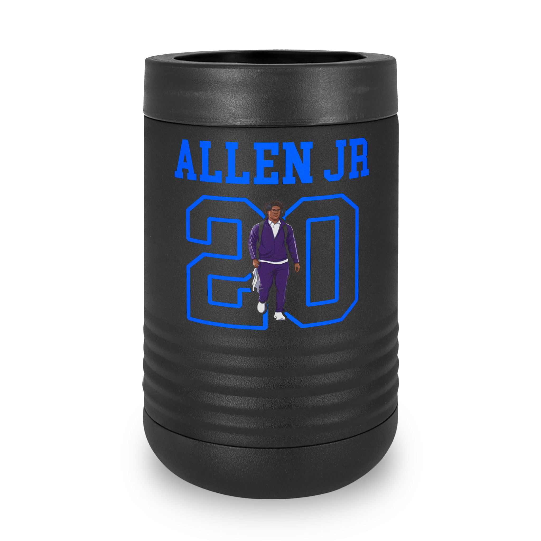 Stainless Can Cooler — character_shirsey in Black