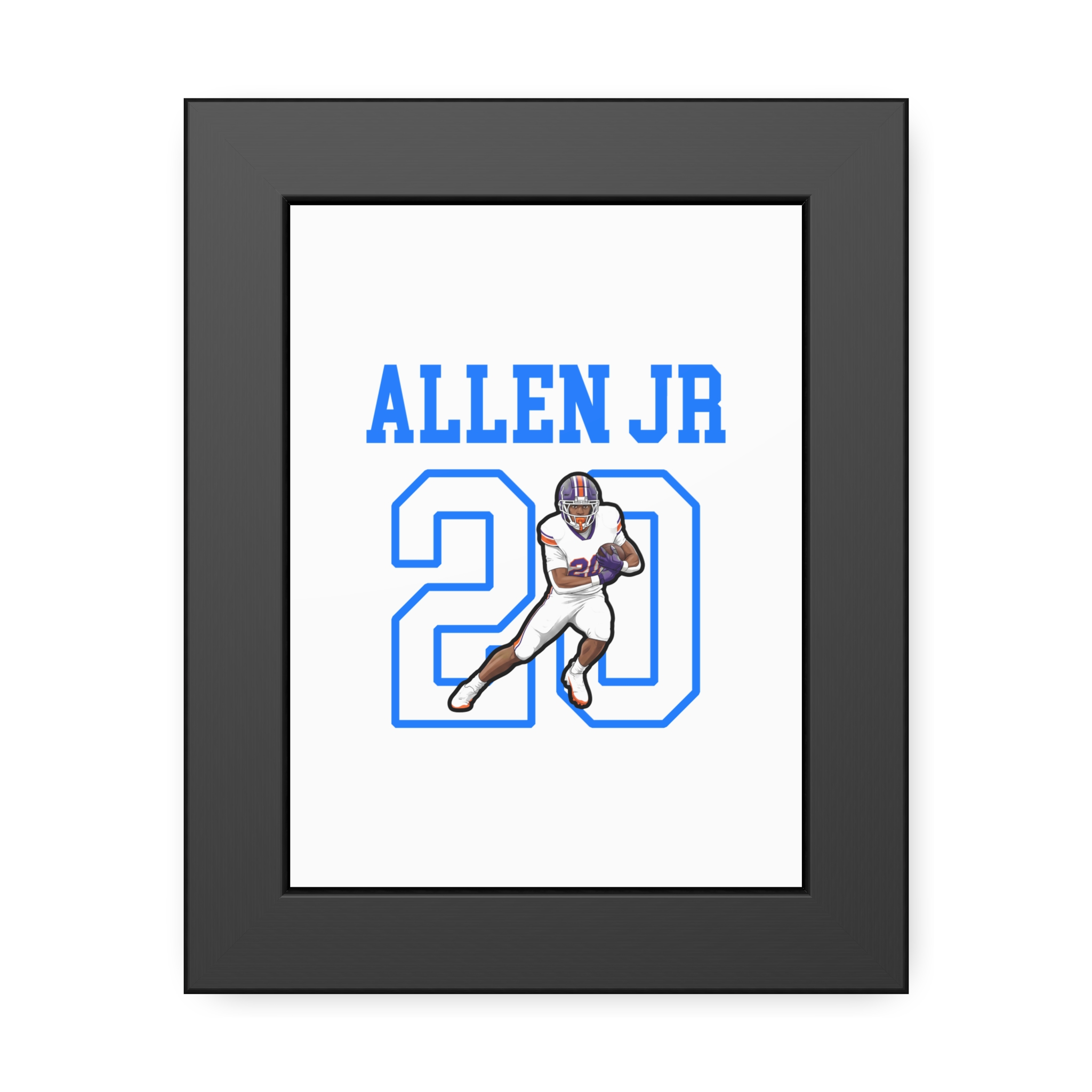 Framed Poster — character_shirsey in Black