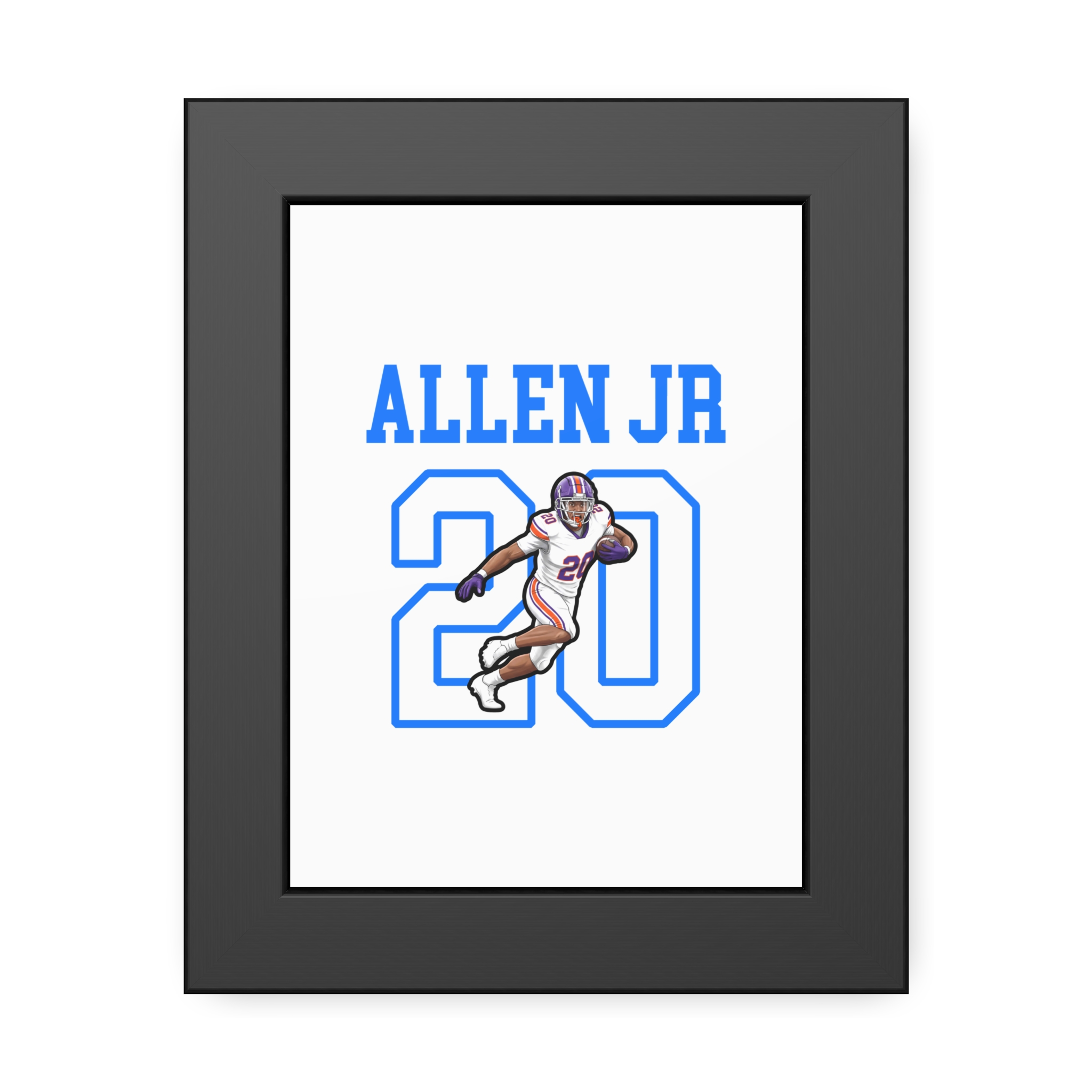 Framed Poster — character_shirsey in Black