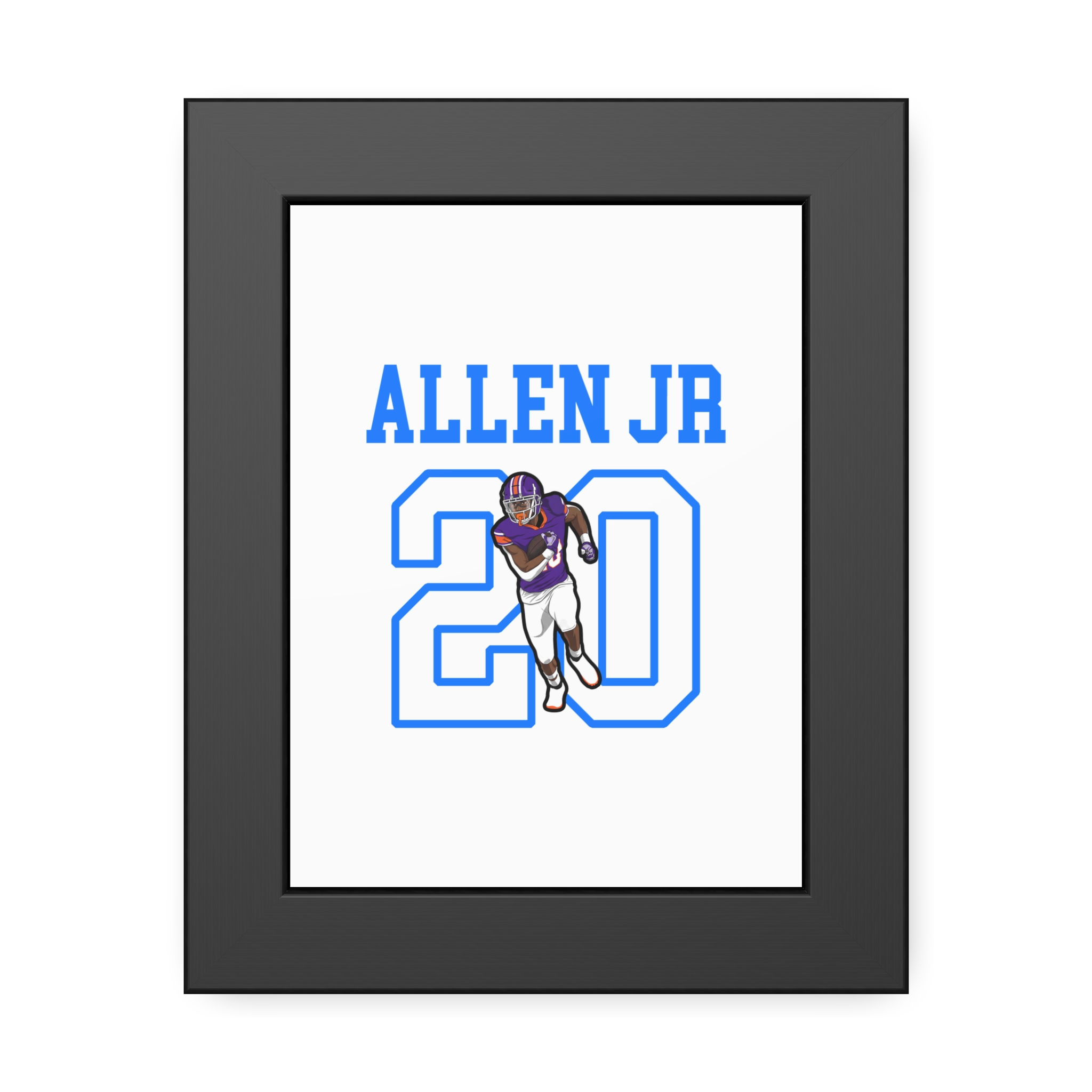 Framed Poster — character_shirsey in Black