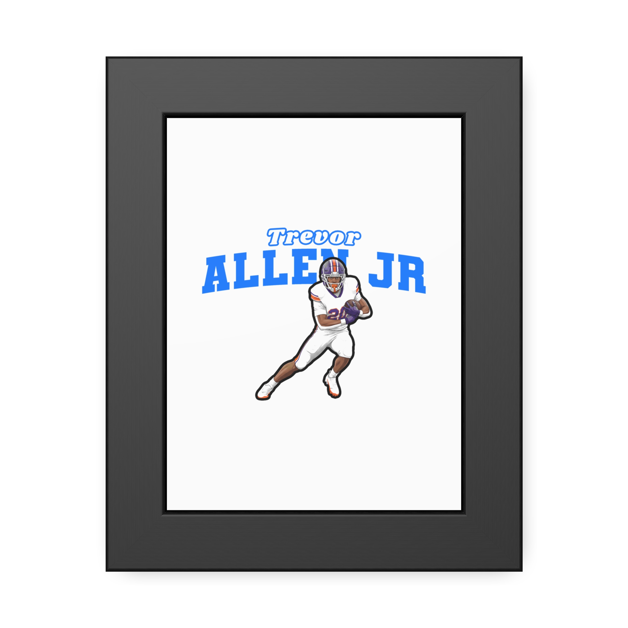 Framed Poster — character_name_arch in Black