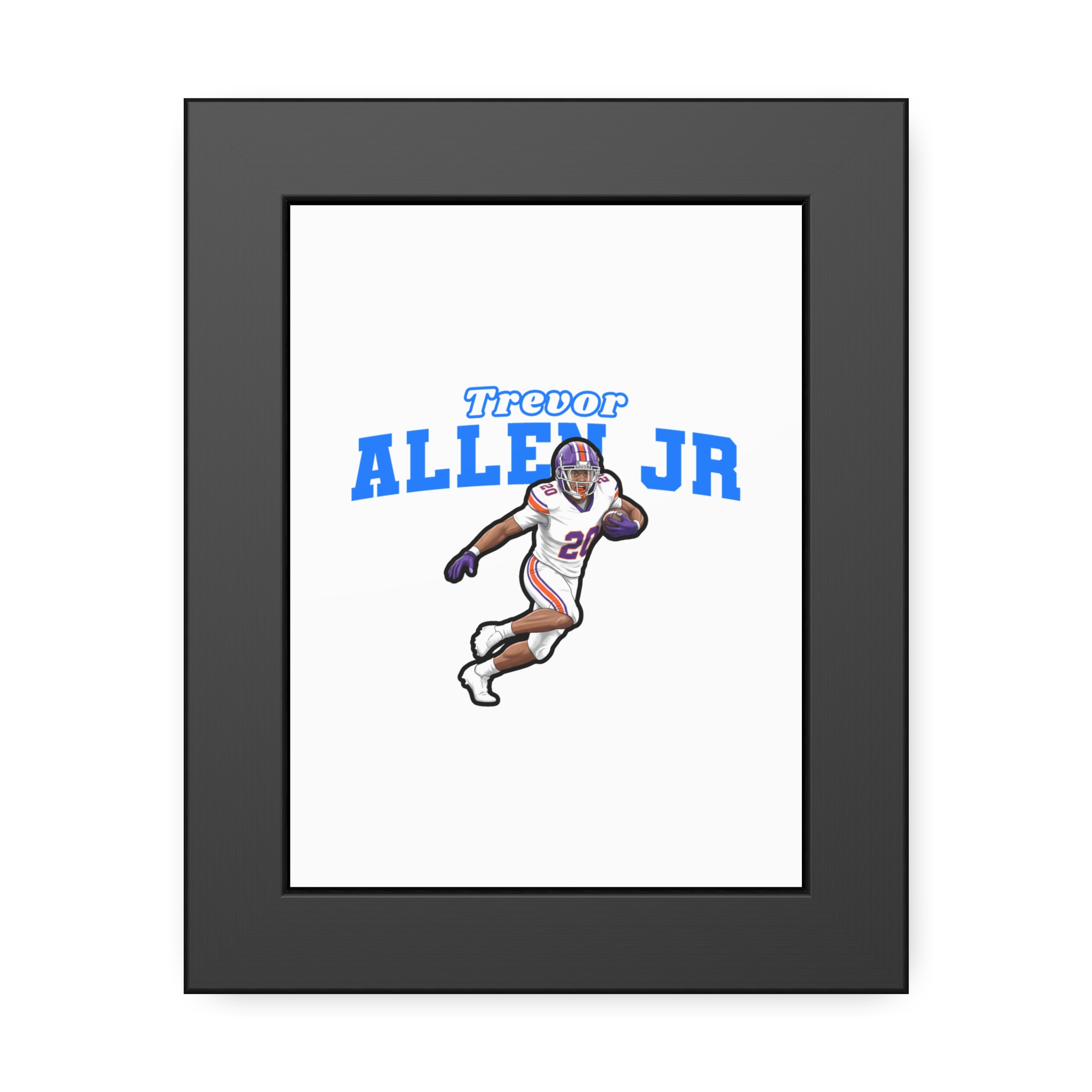 Framed Poster — character_name_arch in Black