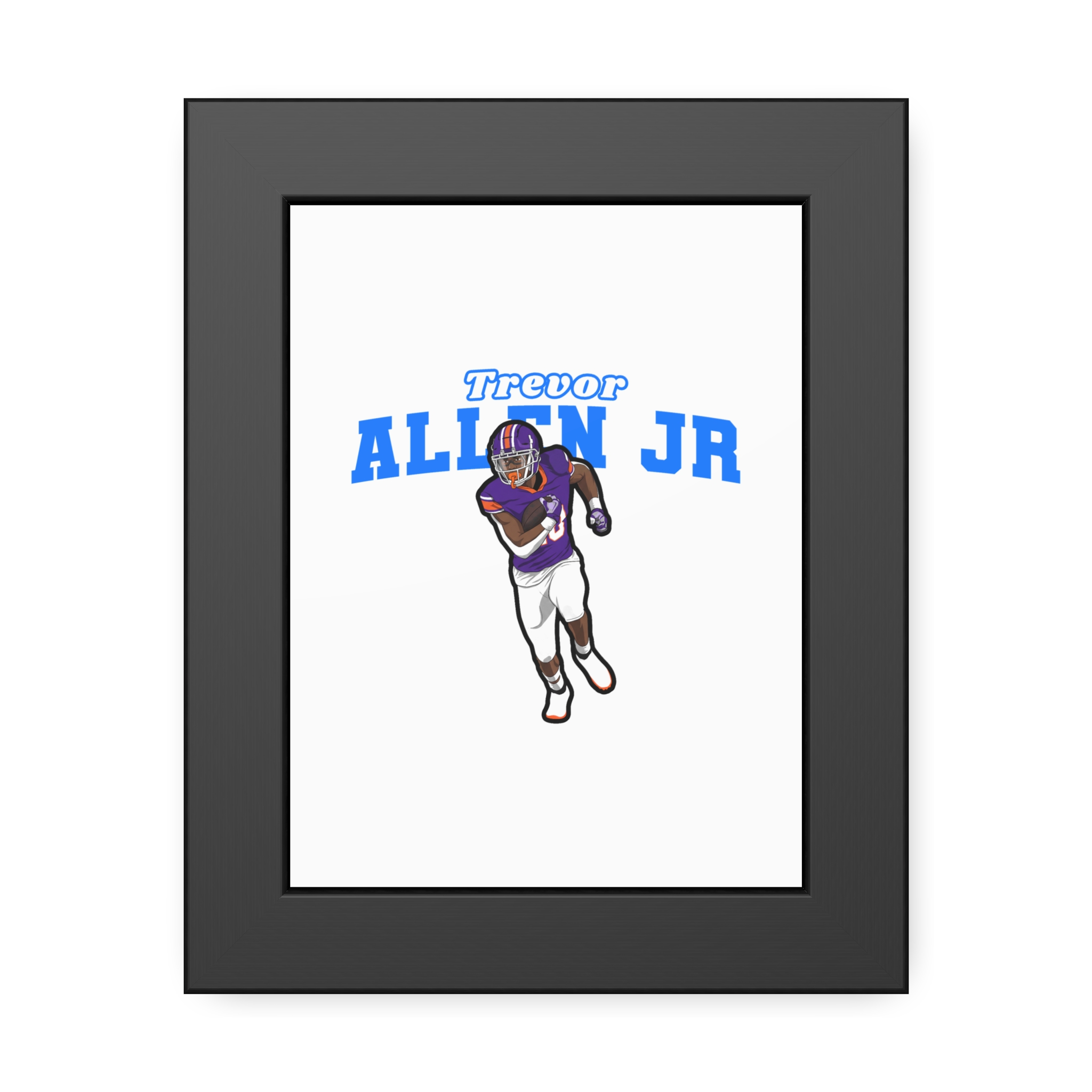 Framed Poster — character_name_arch in Black