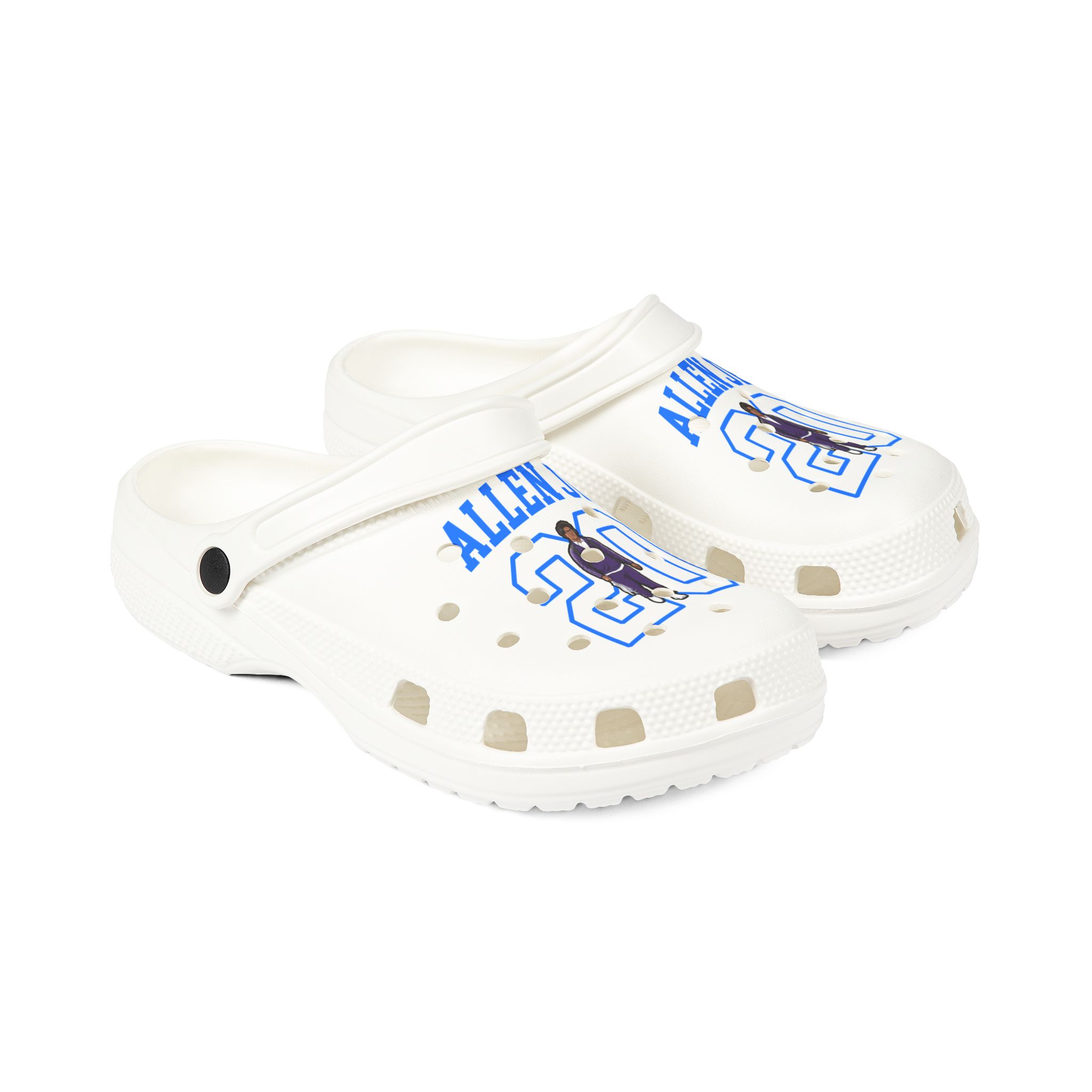 Rubber Clogs — character_shirsey in White