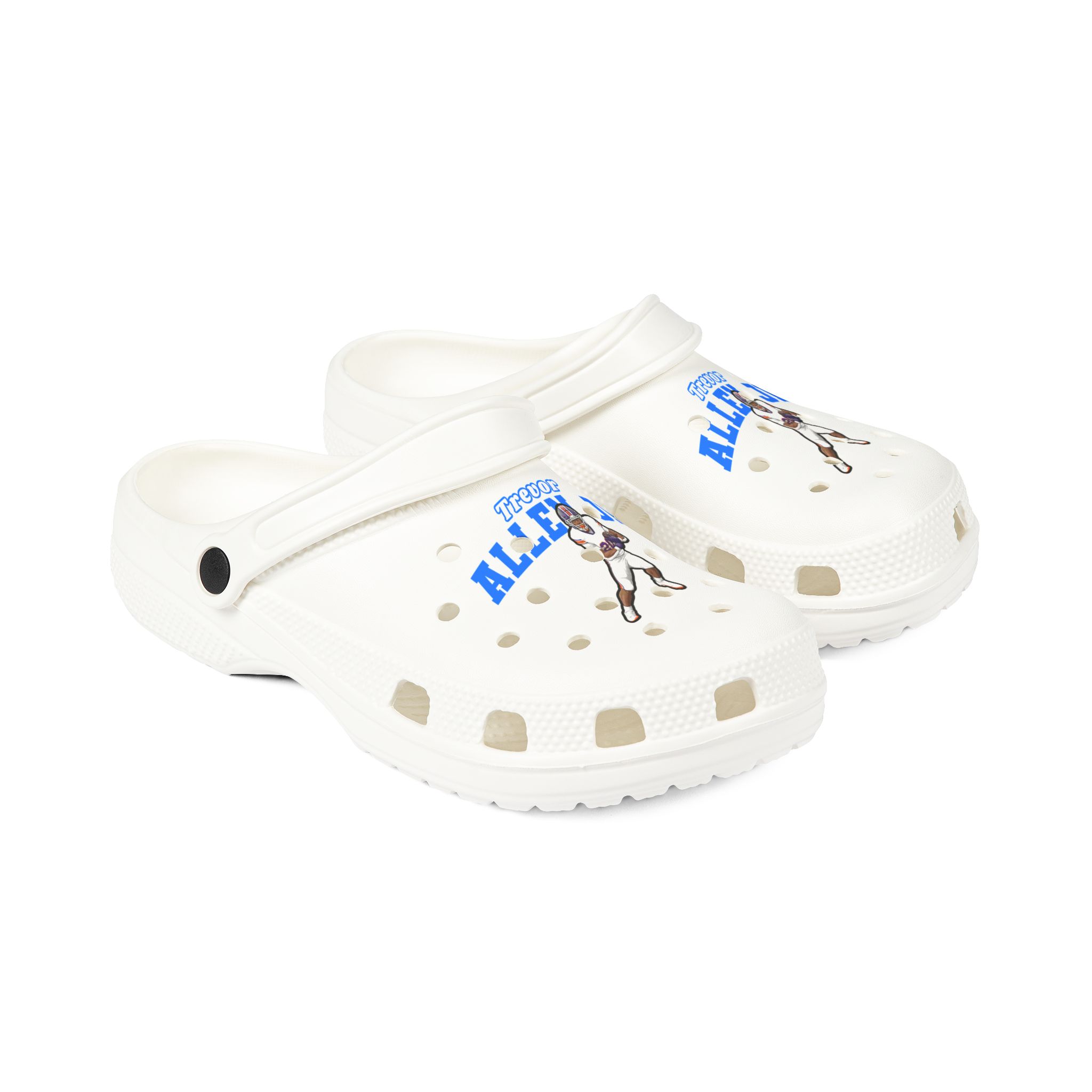 Rubber Clogs — character_name_arch in White