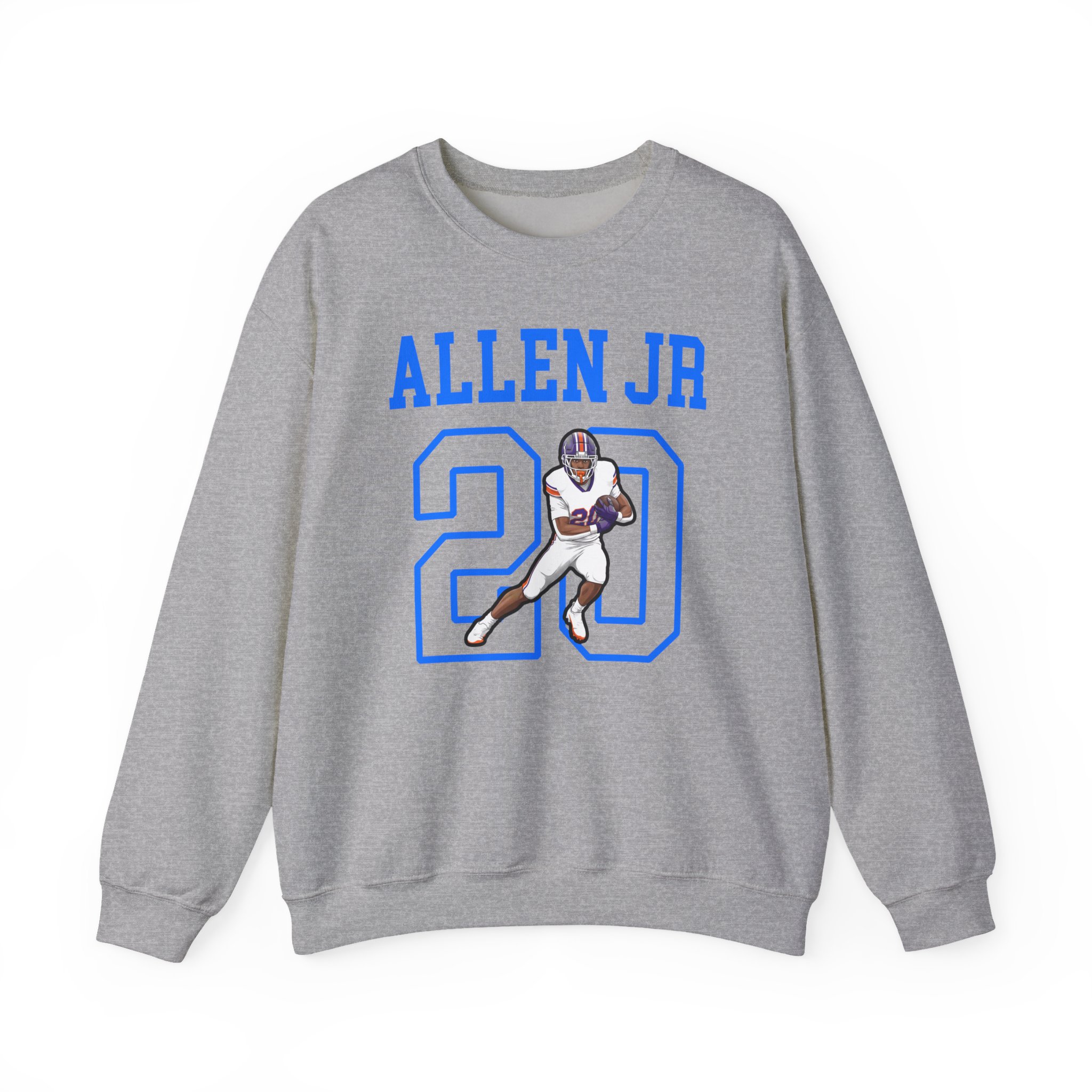 Crewneck Sweatshirt — character_shirsey in Grey