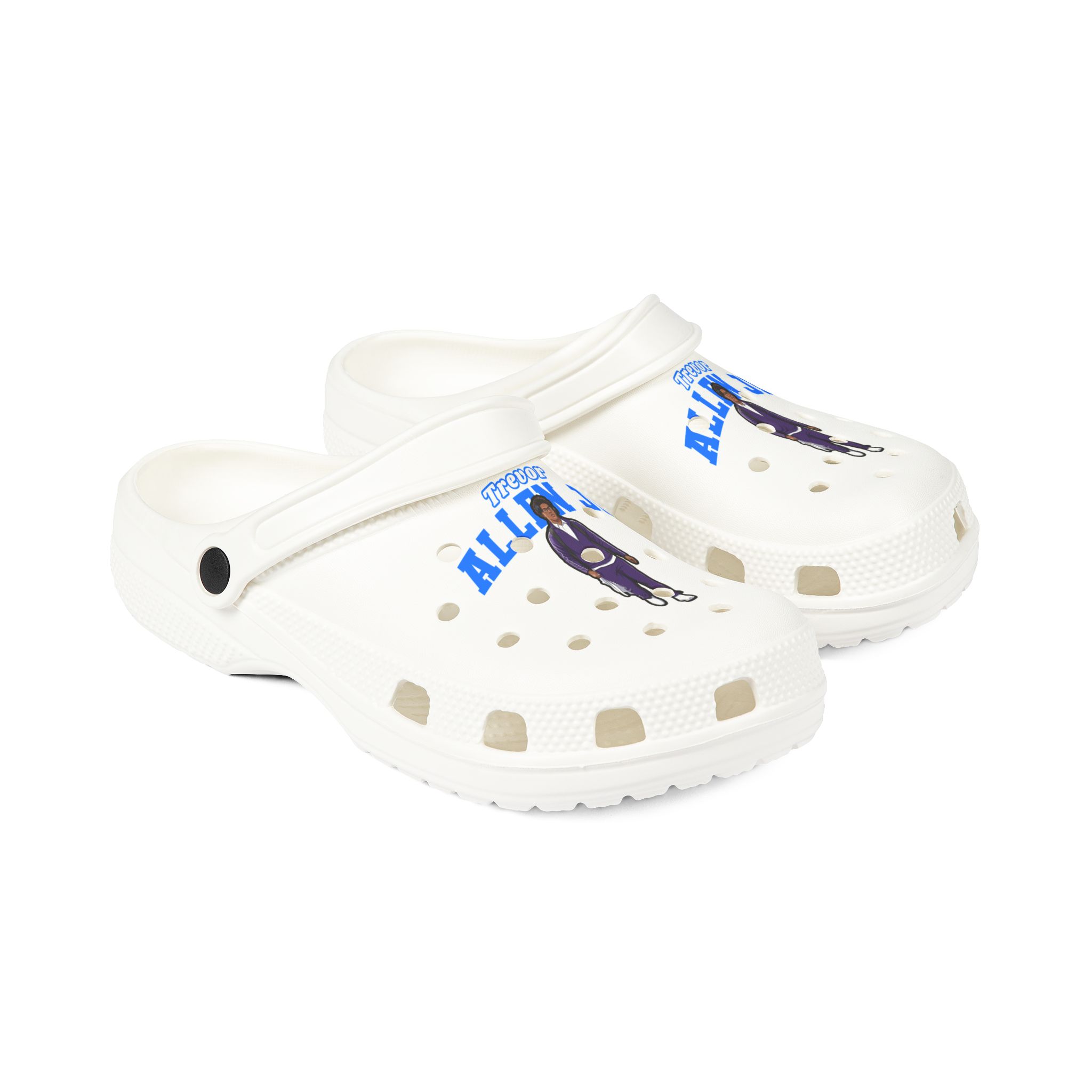 Rubber Clogs — character_name_arch in White