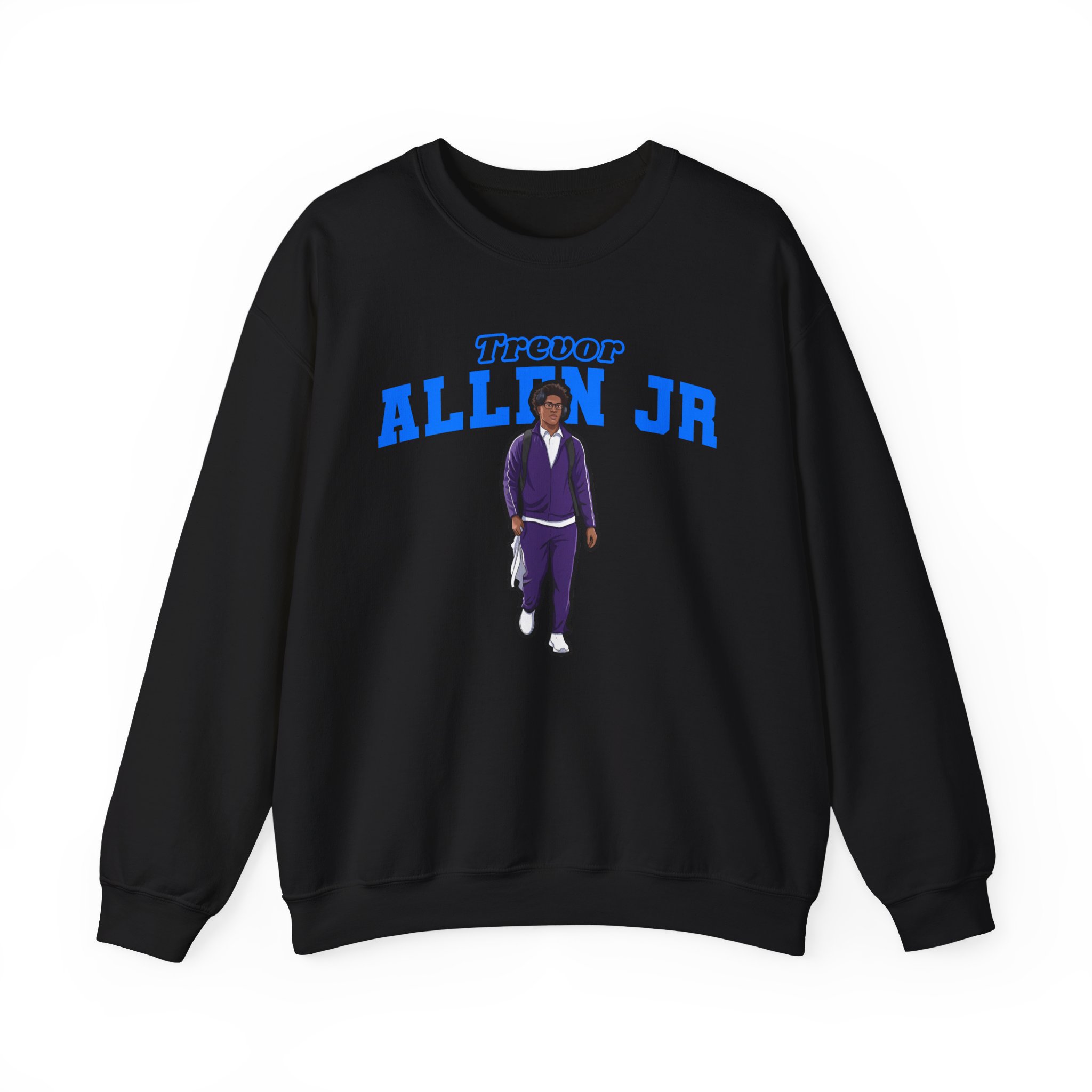 Crewneck Sweatshirt — character_name_arch in Black