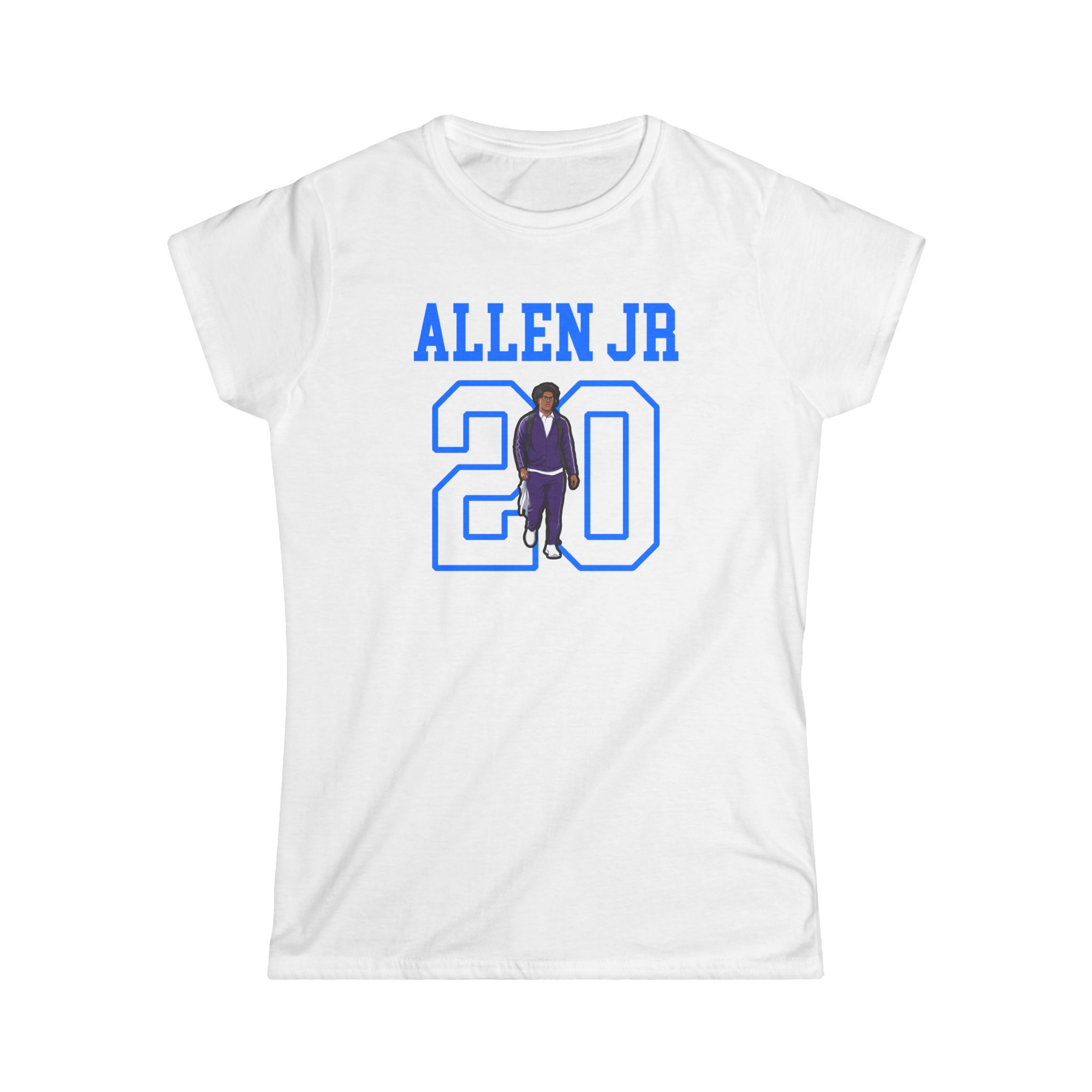 Women's Softstyle Tee — character_shirsey in White