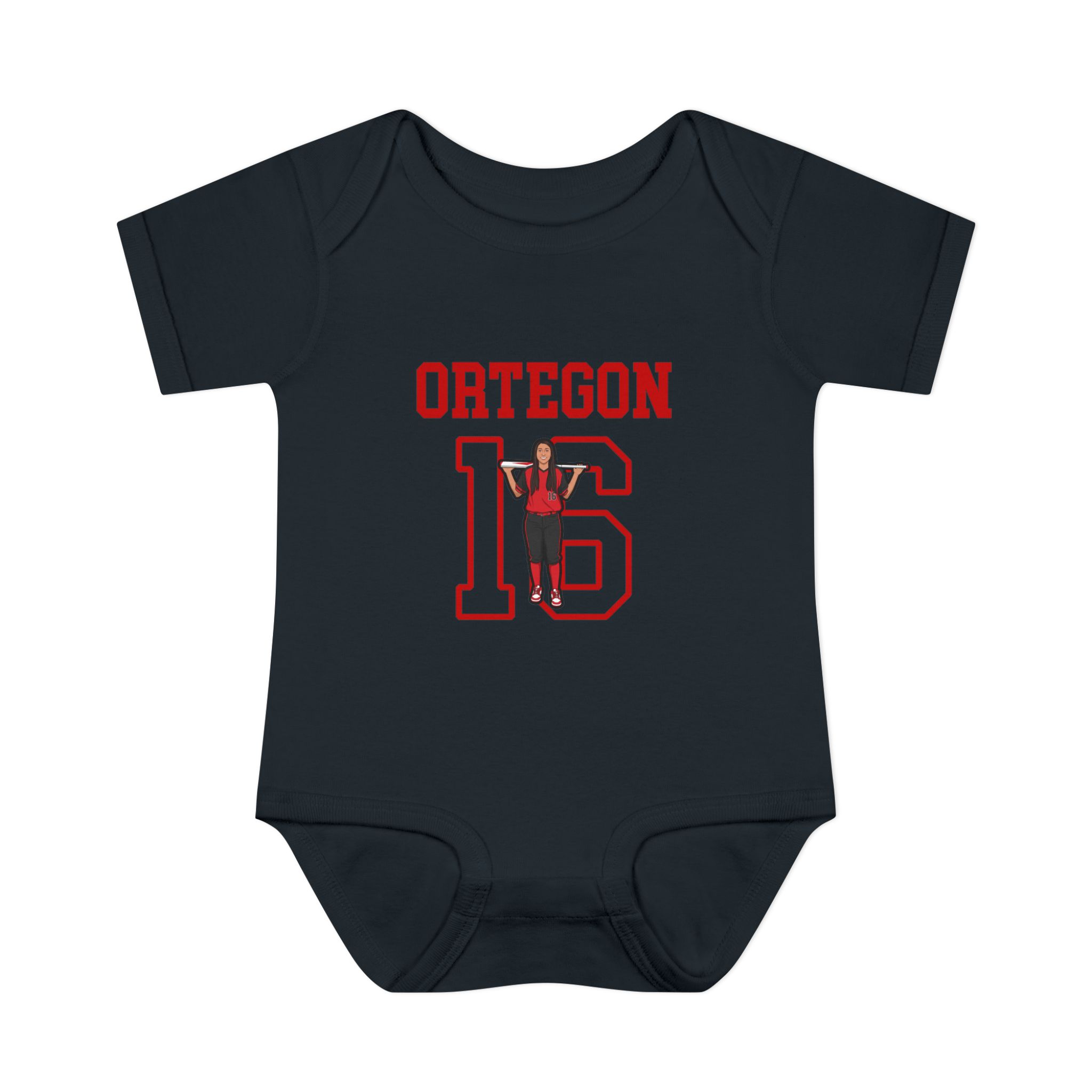 Baby Onesie — character_shirsey in Black