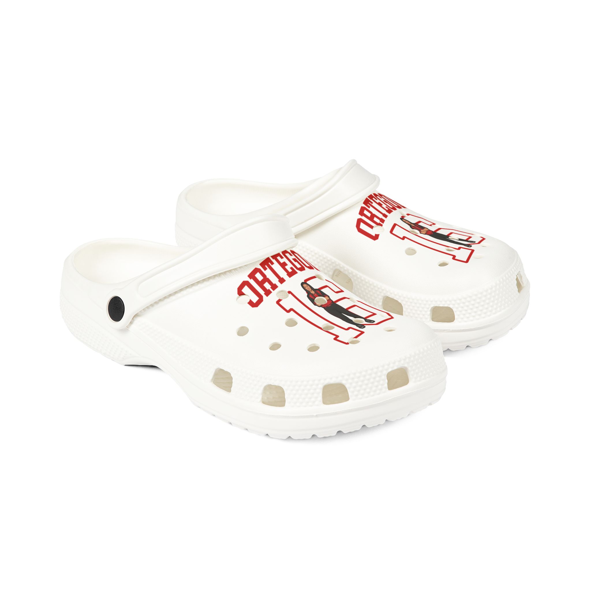 Rubber Clogs — character_shirsey in White