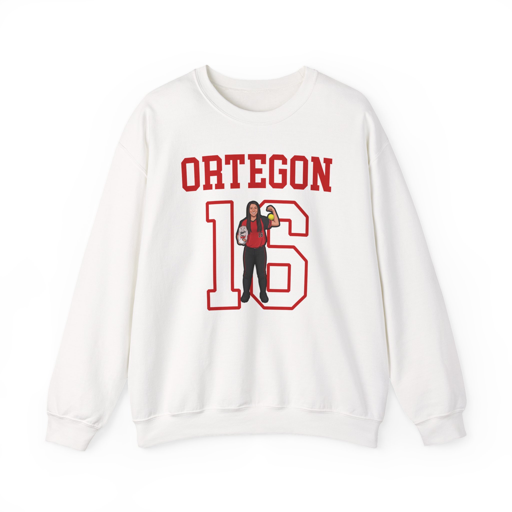 Crewneck Sweatshirt — character_shirsey in White
