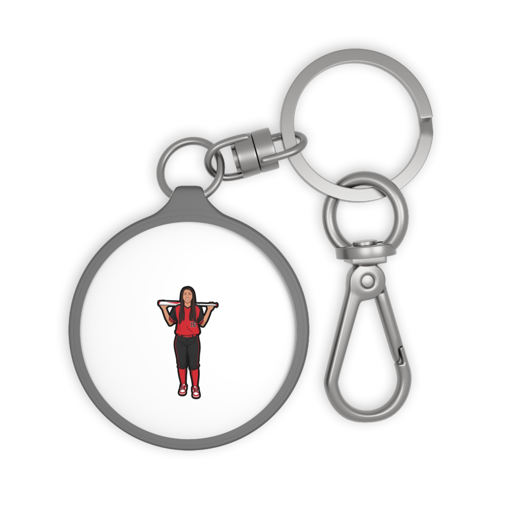 Keychain — character_name_arch in Grey
