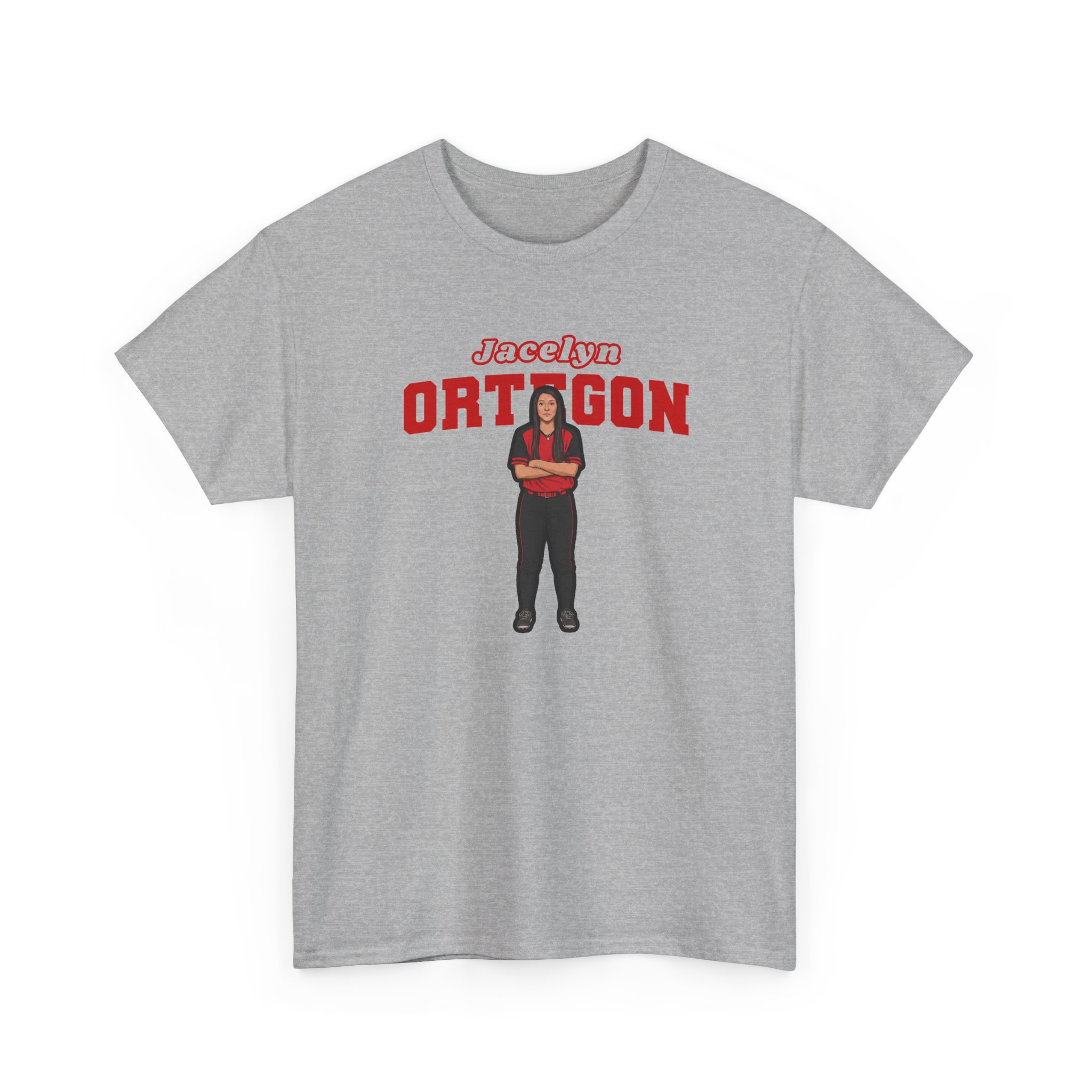 Tee — character_name_arch in Grey