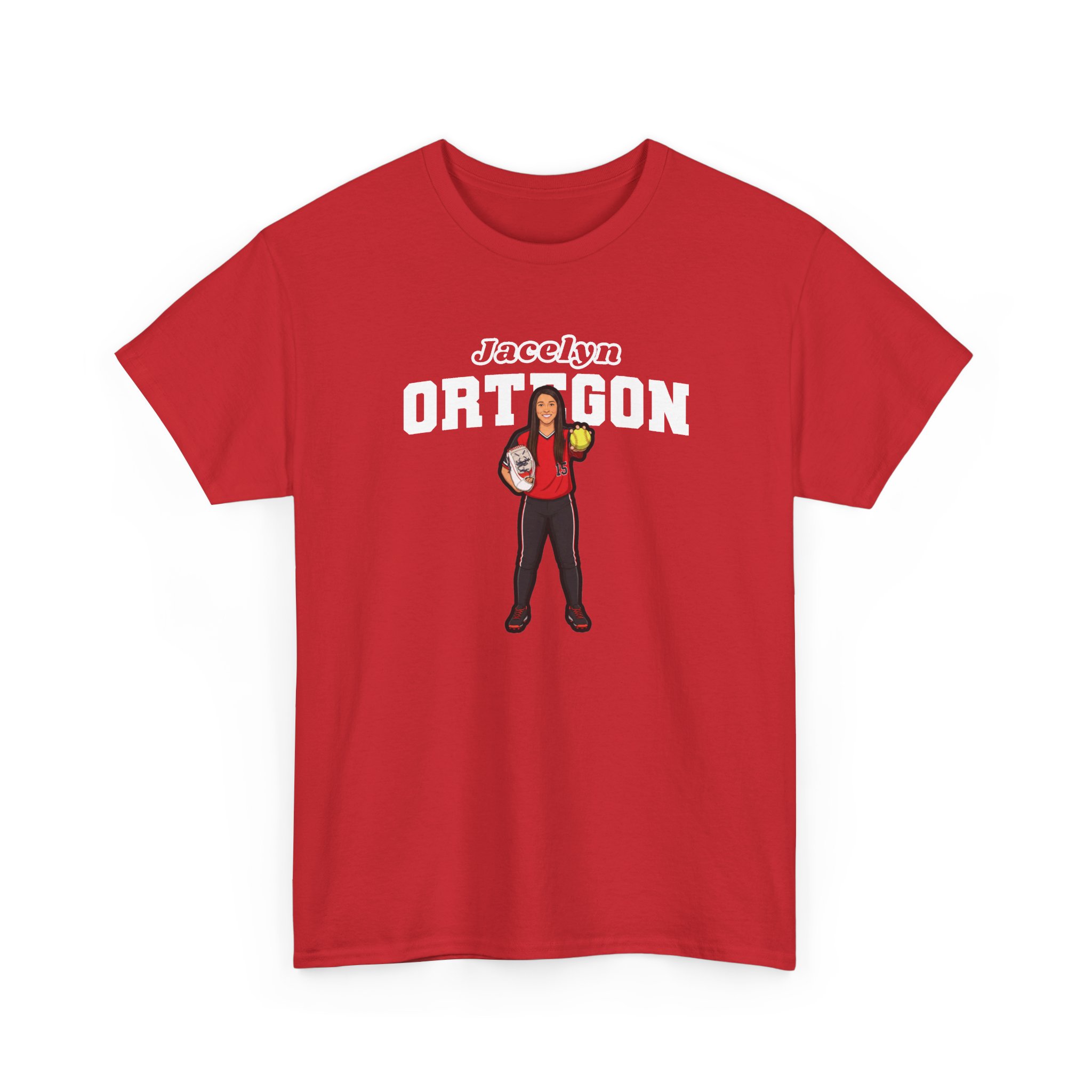 Tee — character_name_arch in Red