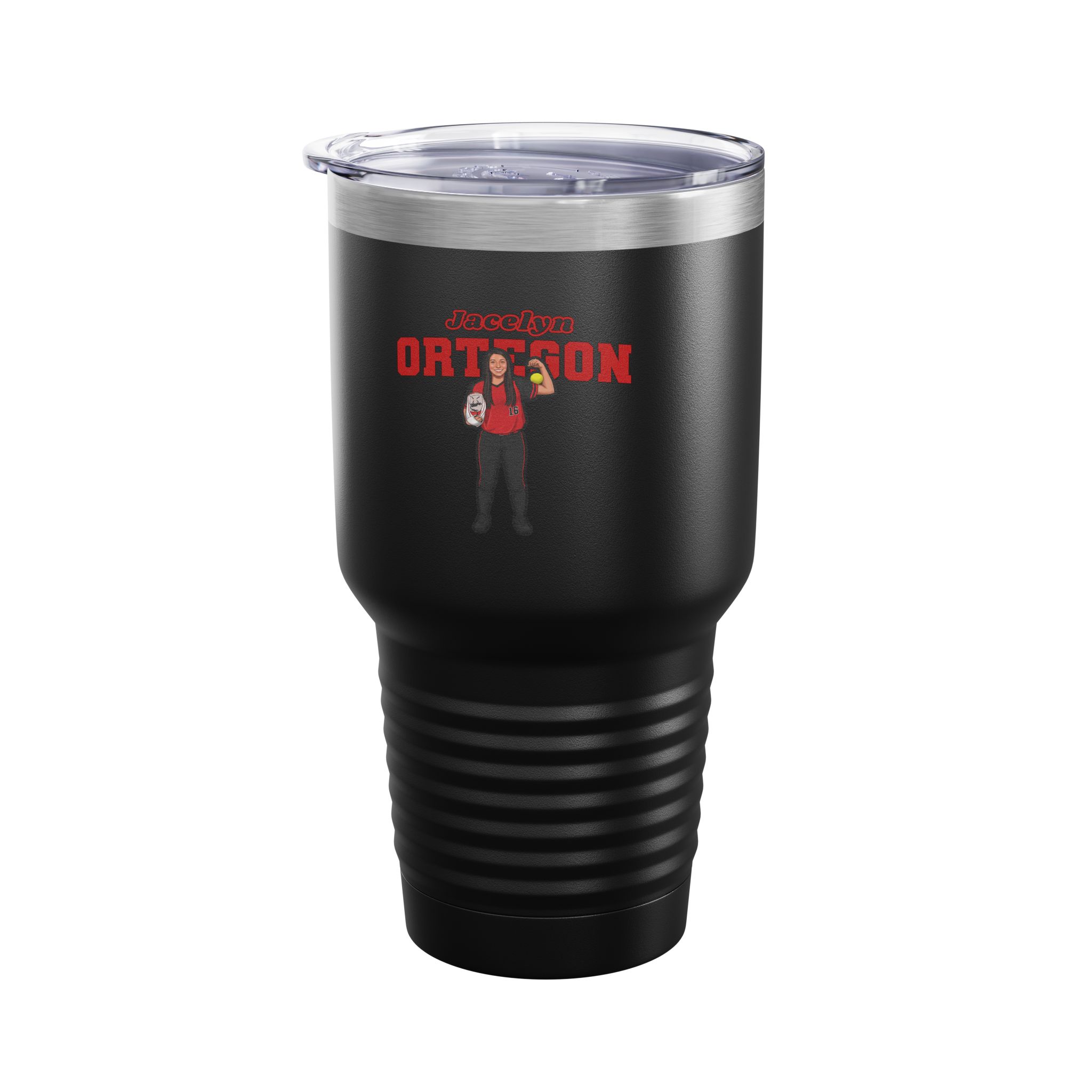 30oz Tumbler — character_name_arch in Black