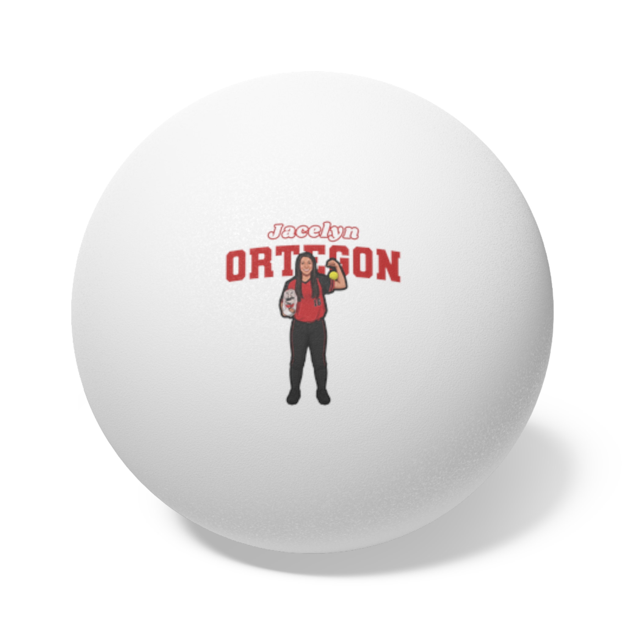 Ping Pong Balls, 6 pcs — character_name_arch in White