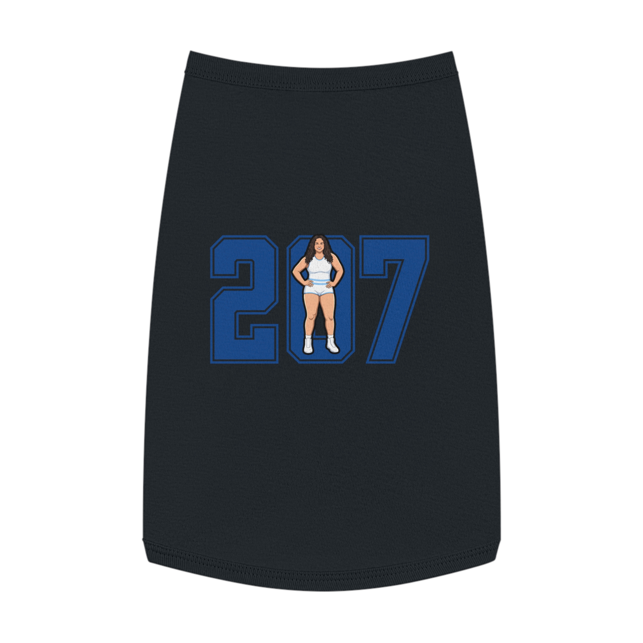 Pet Tank Top — character_number in White