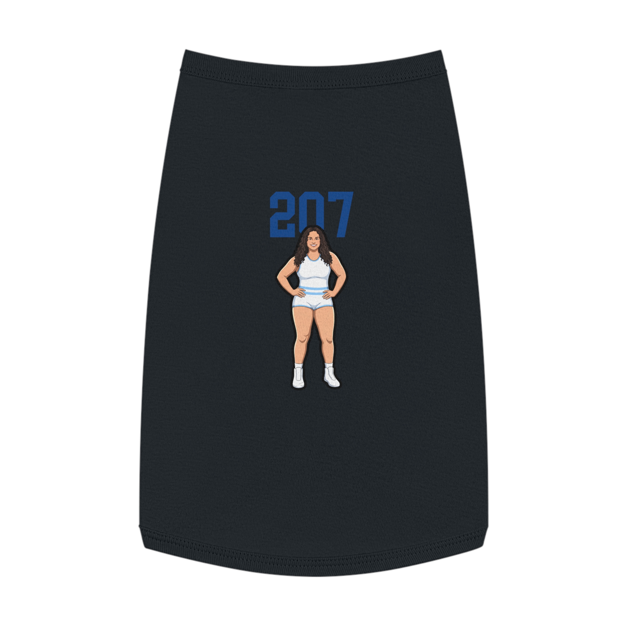 Pet Tank Top — character_number_top in Black