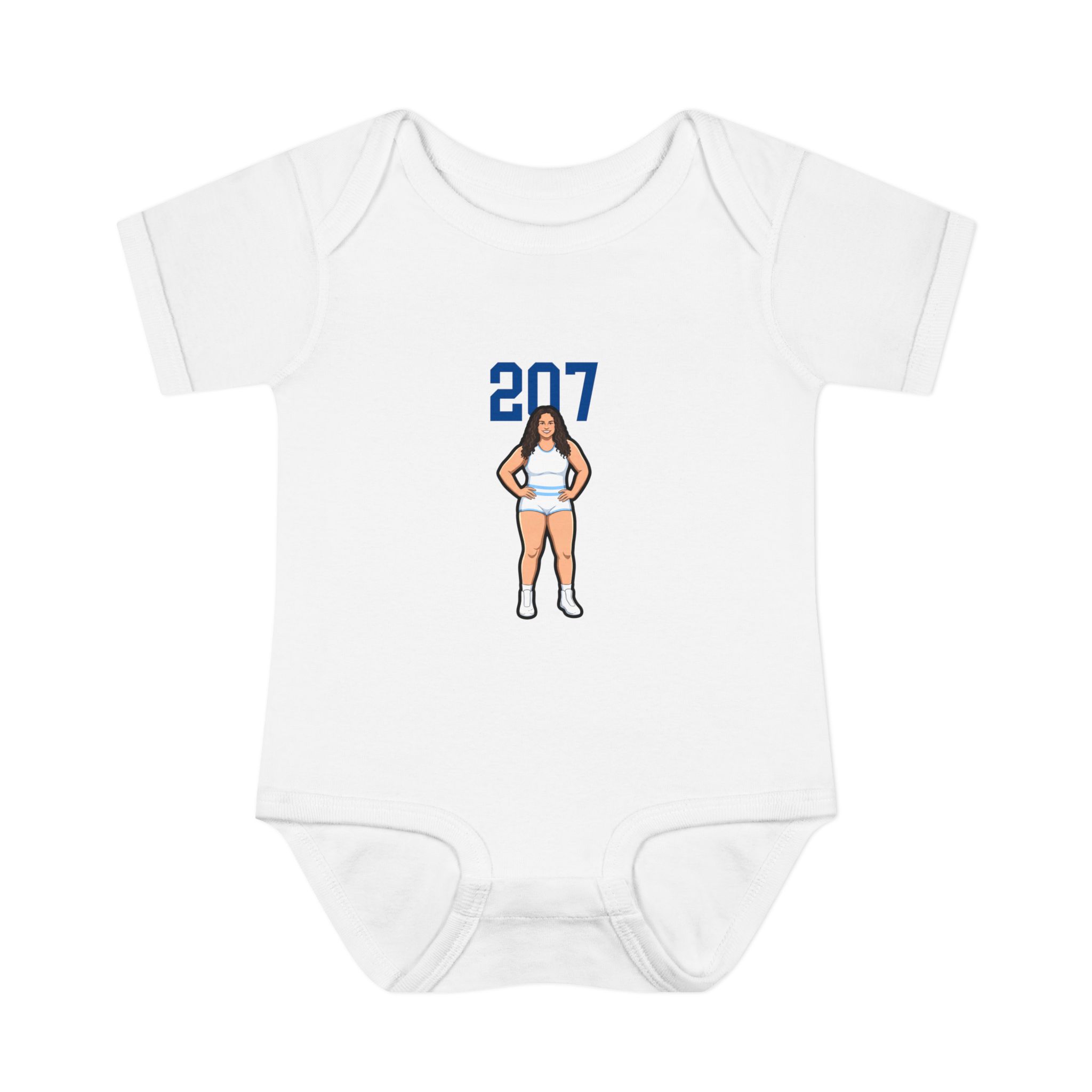 Baby Onesie — character_number_top in White