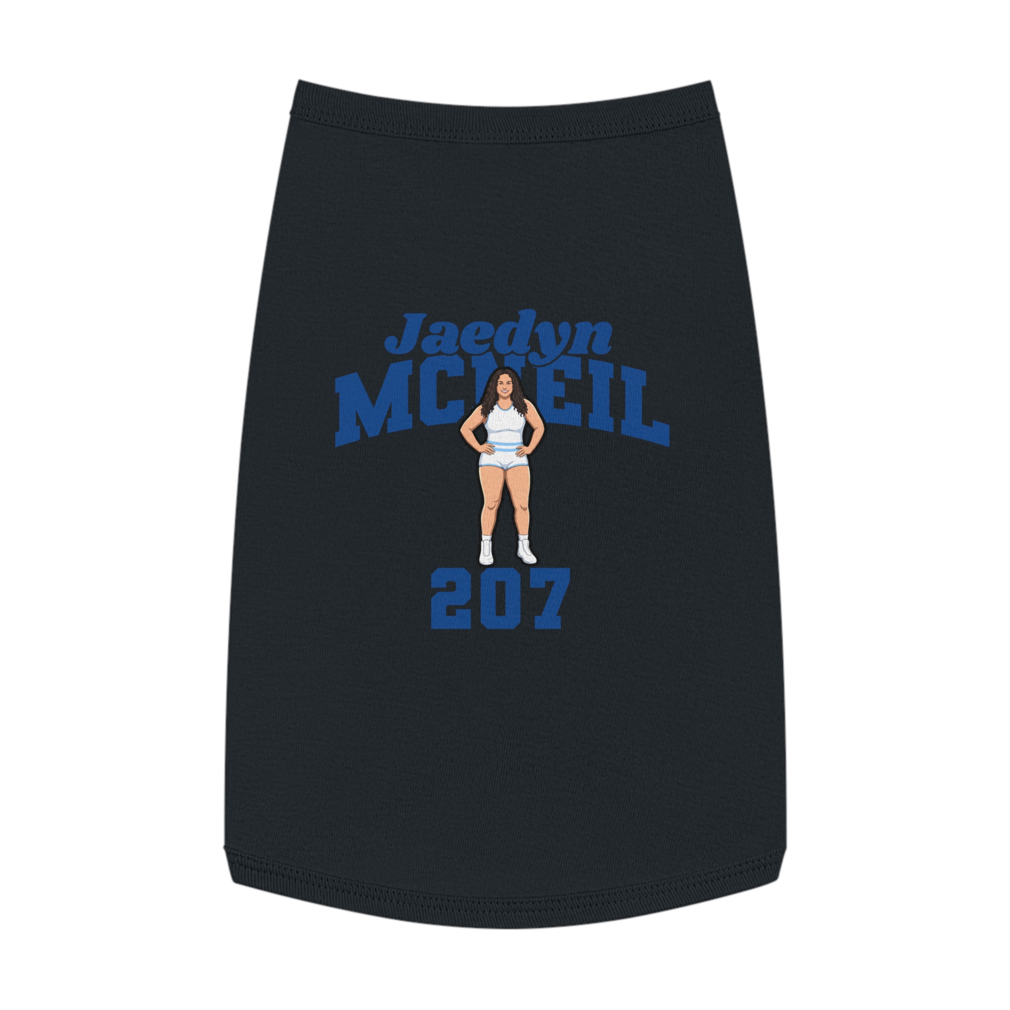 Pet Tank Top — character_signature_arch in Black