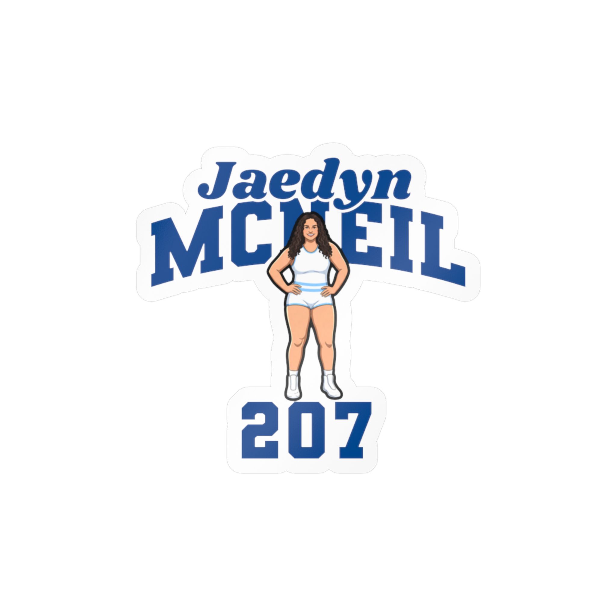 Vinyl Sticker — character_signature_arch in Classic