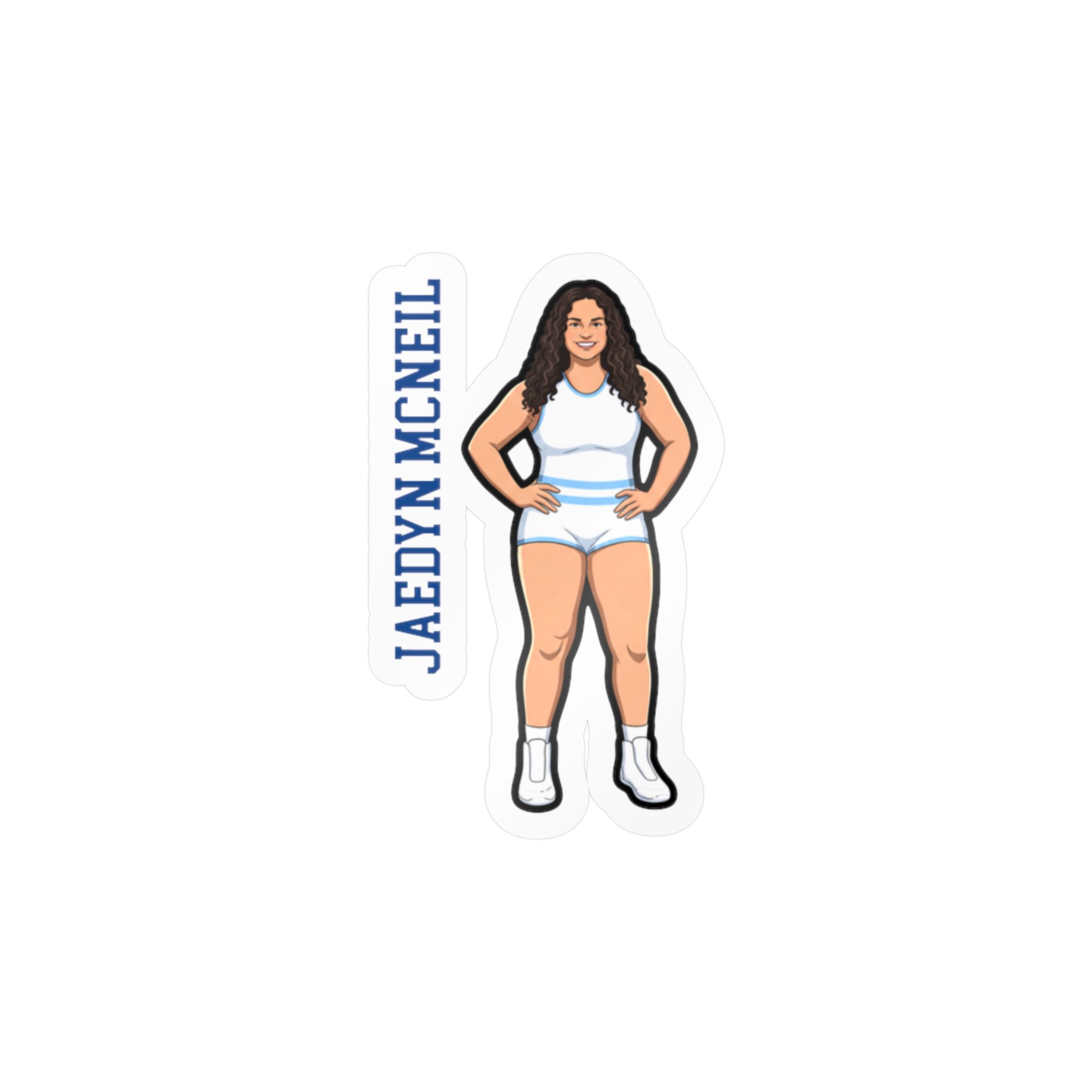 Vinyl Sticker — character_name_vertical in Classic