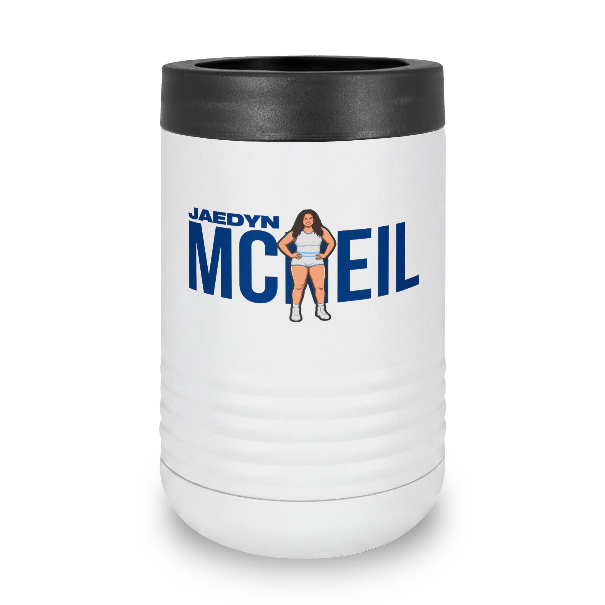 Stainless Can Cooler — character_player_name in White