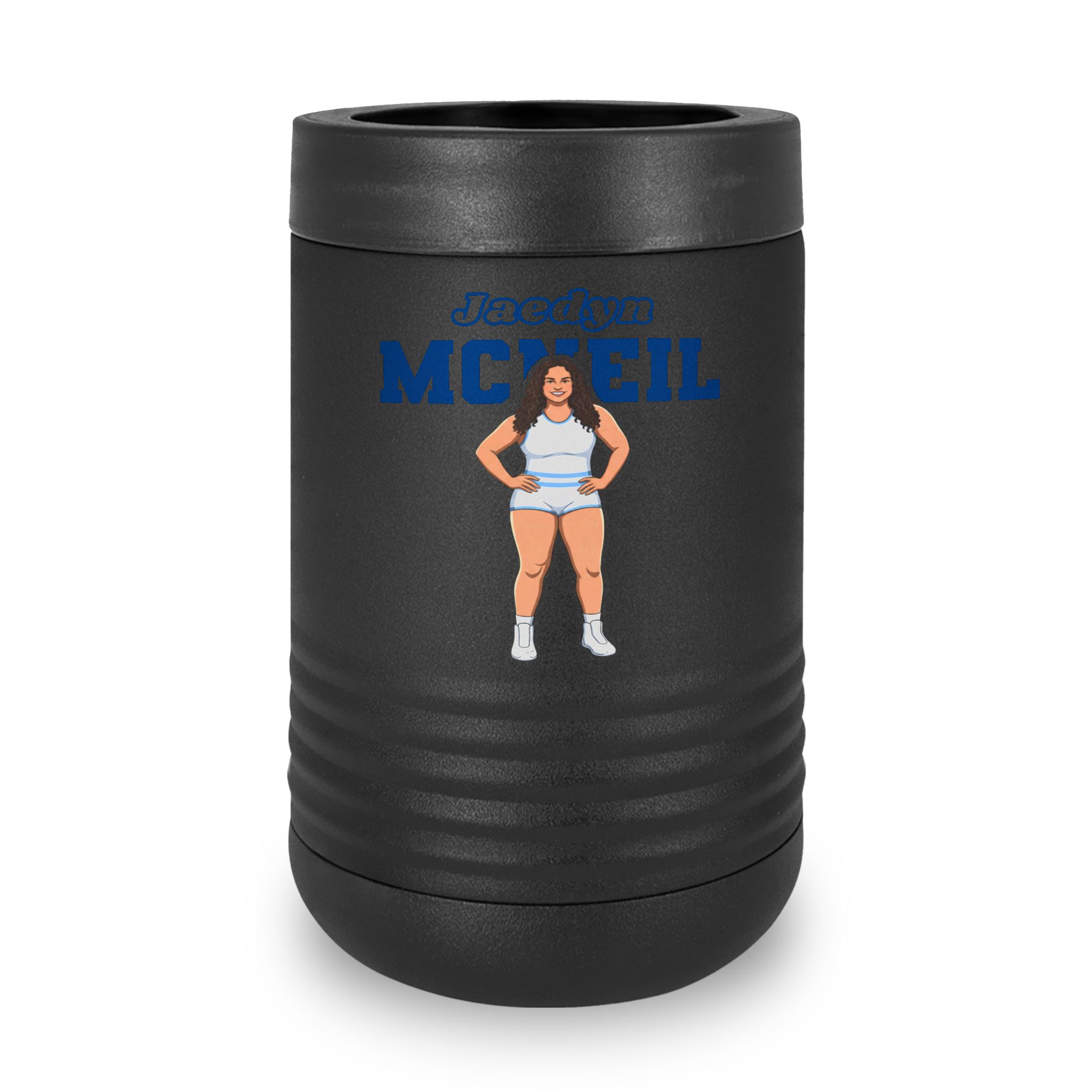 Stainless Can Cooler — character_name_arch in Black