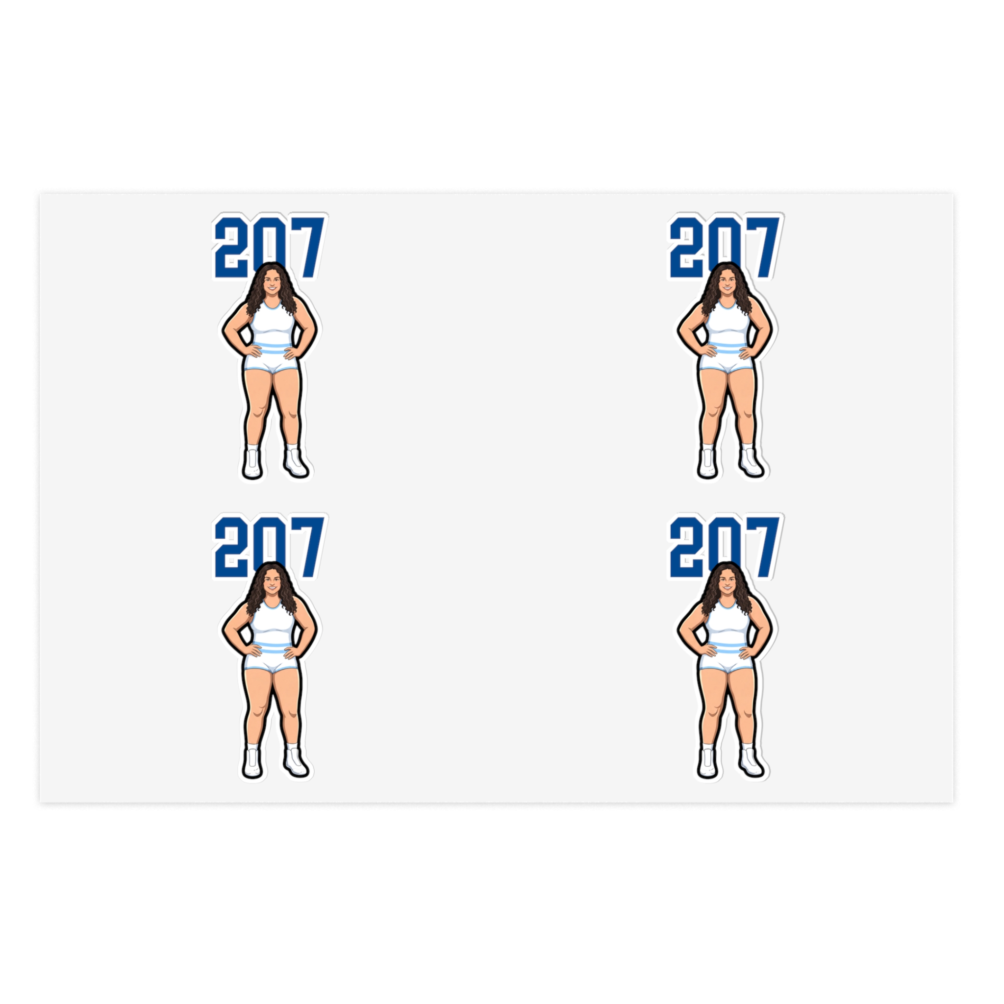 Sticker Sheet — character_number_top in Classic