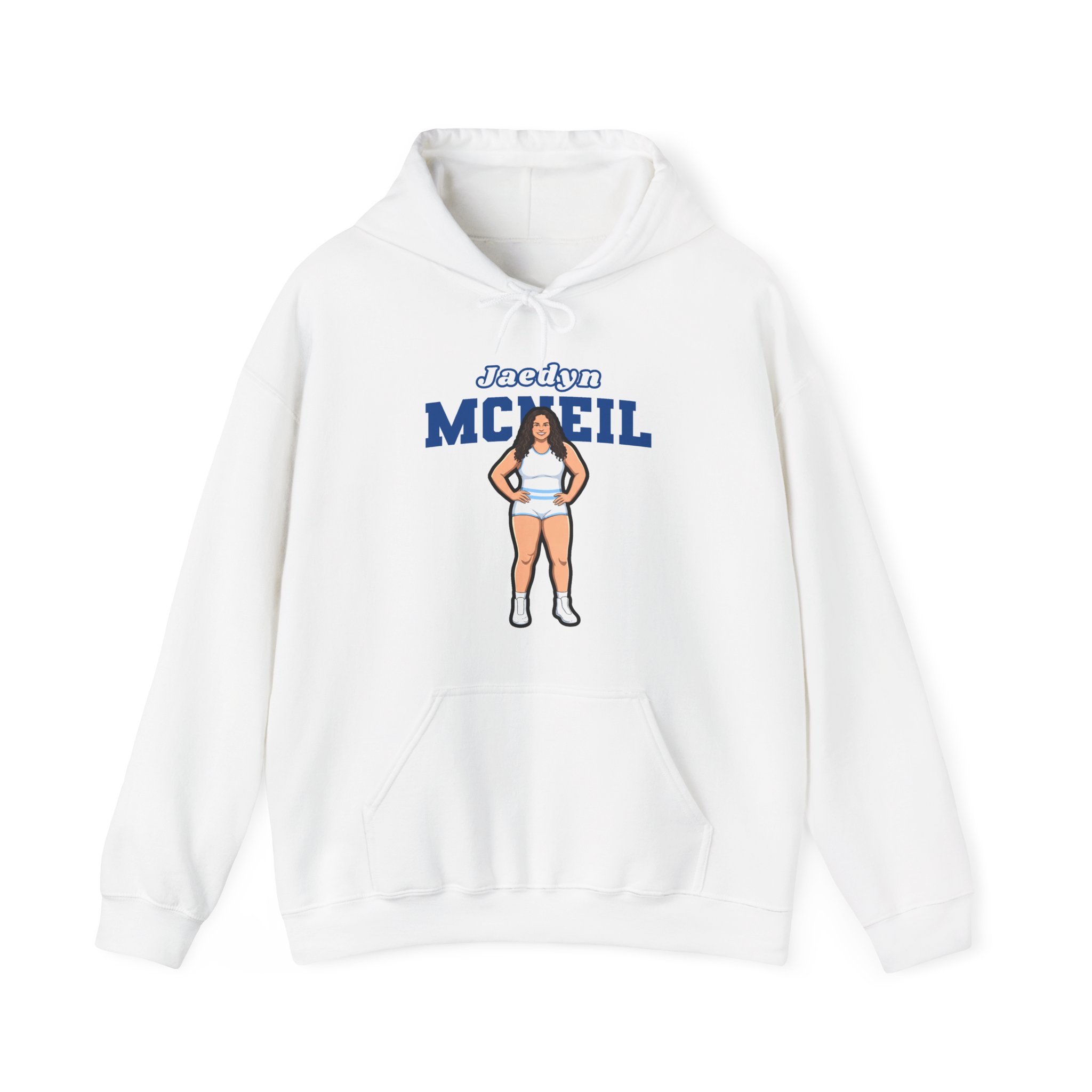 Hoodie — character_name_arch in White