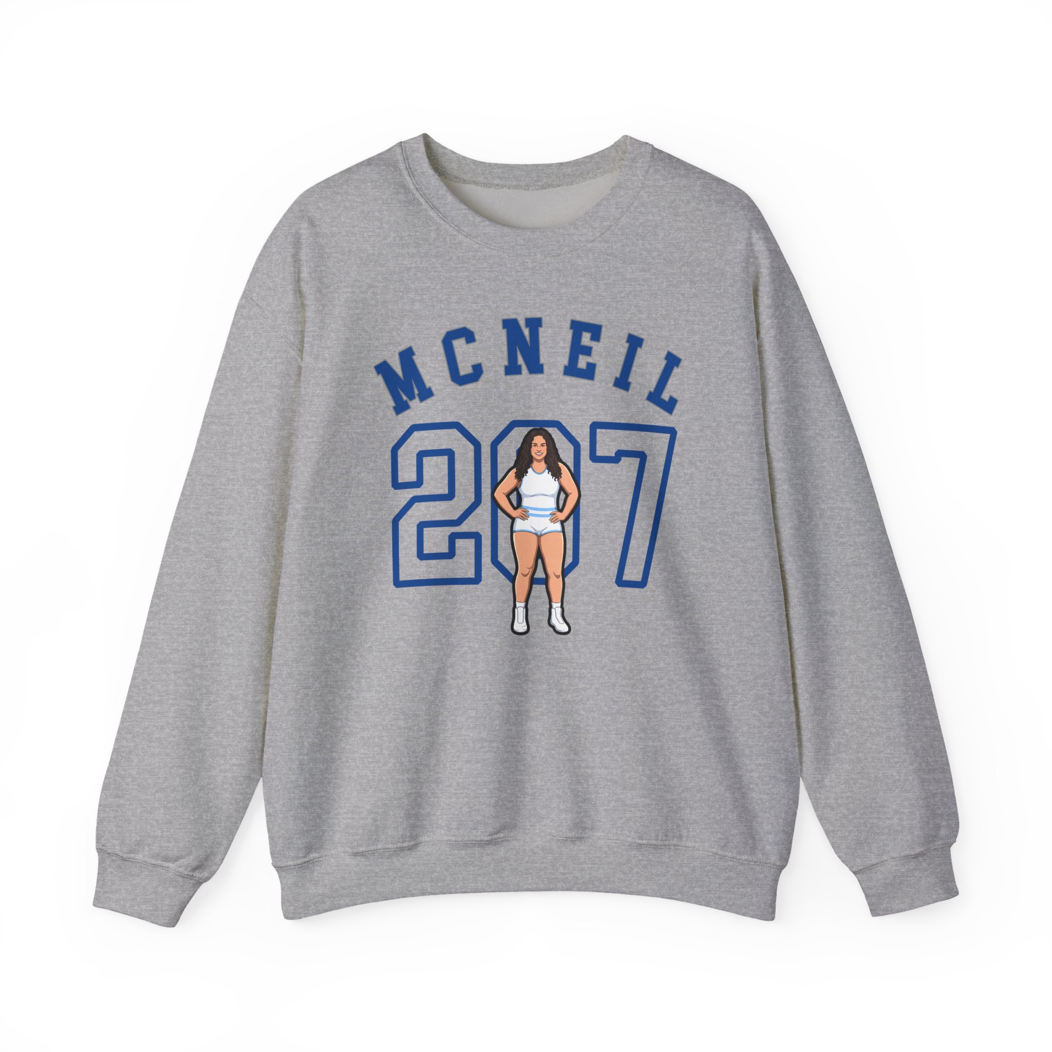 Crewneck Sweatshirt — character_shirsey_arch in Grey