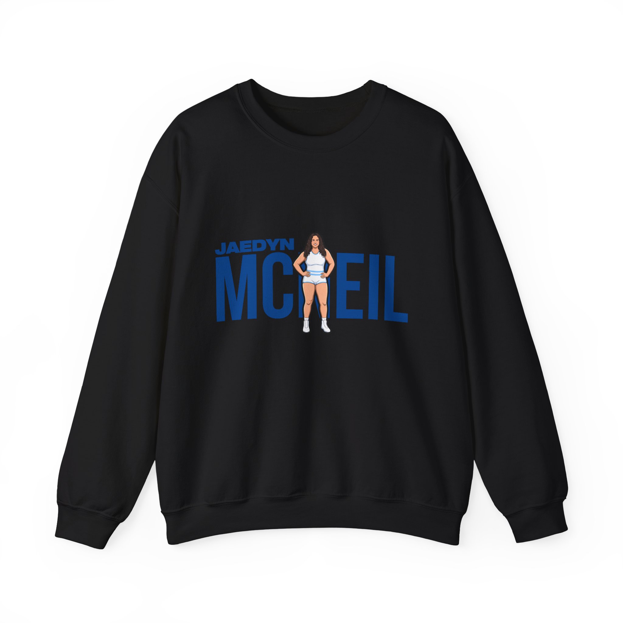 Crewneck Sweatshirt — character_player_name in Black