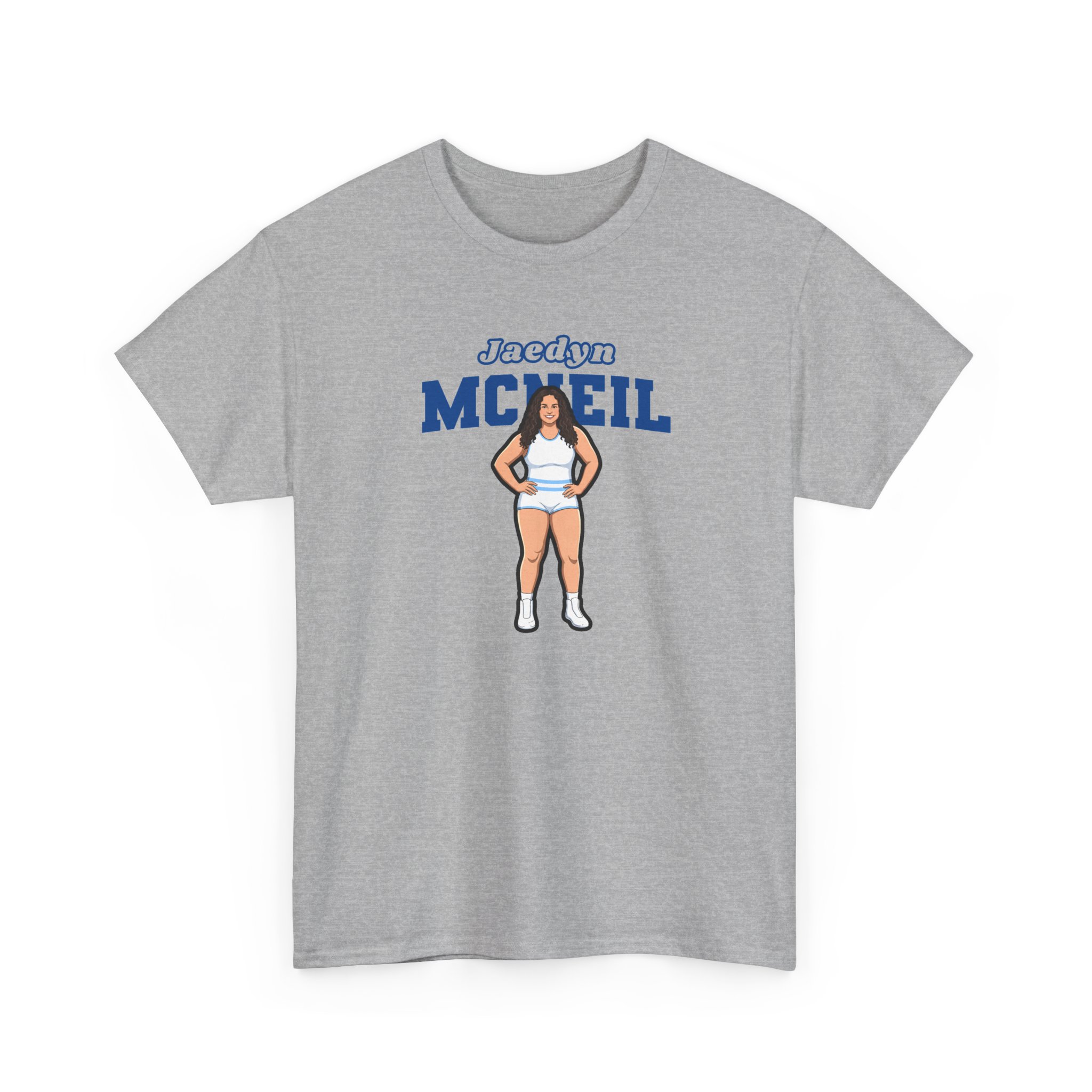 Tee — character_name_arch in Grey