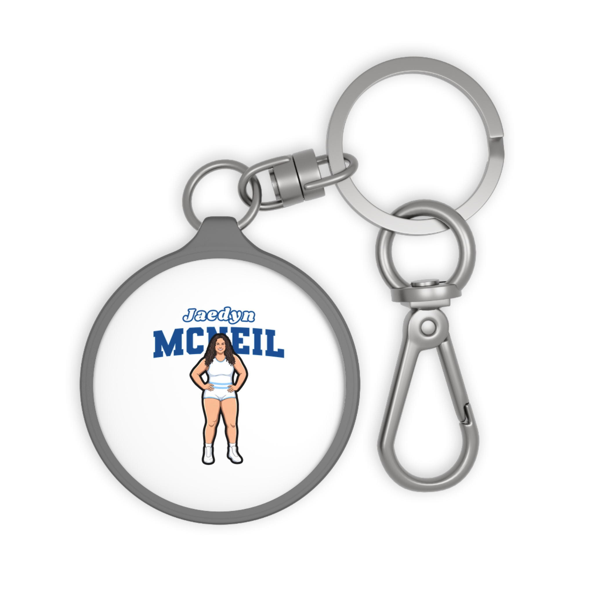 Keychain — character_name_arch in Grey