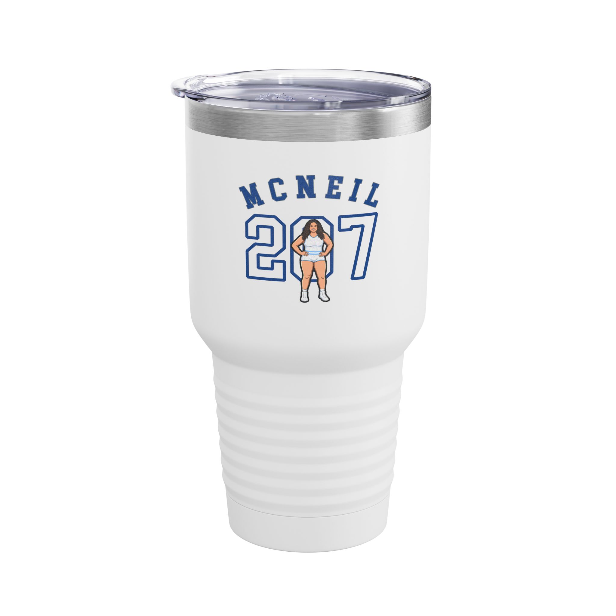 30oz Tumbler — character_shirsey_arch in White