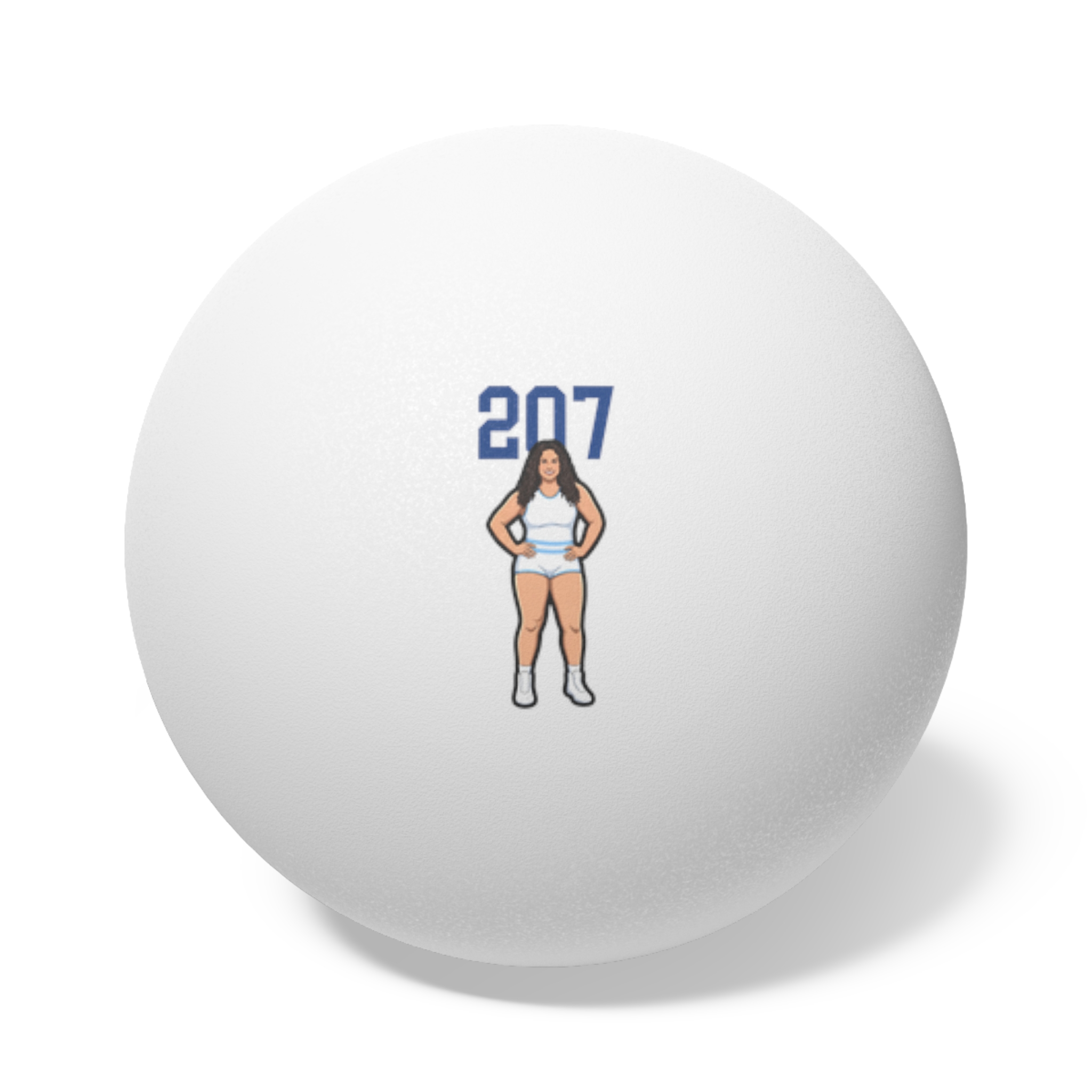 Ping Pong Balls, 6 pcs — character_number_top in White