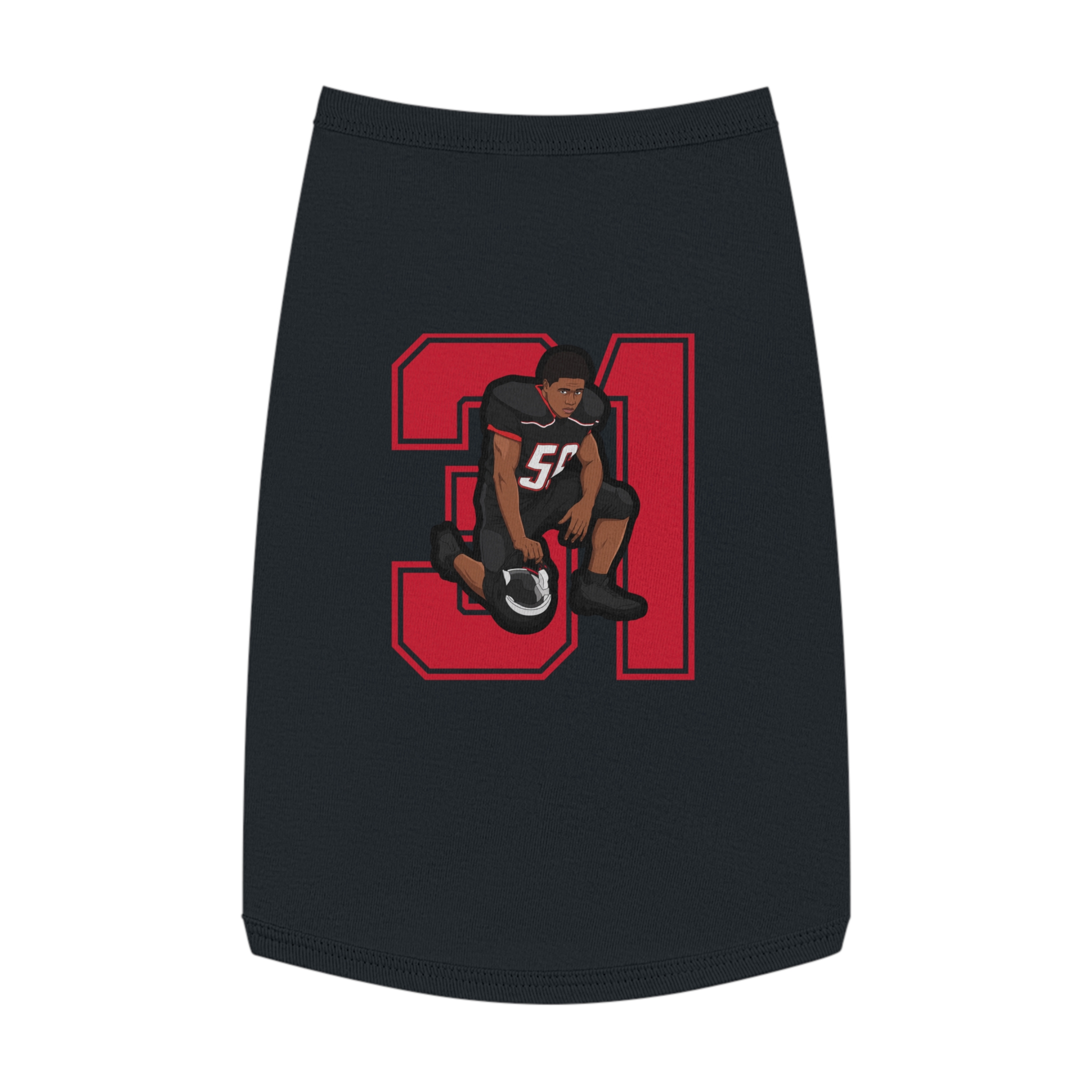Pet Tank Top — character_number in White
