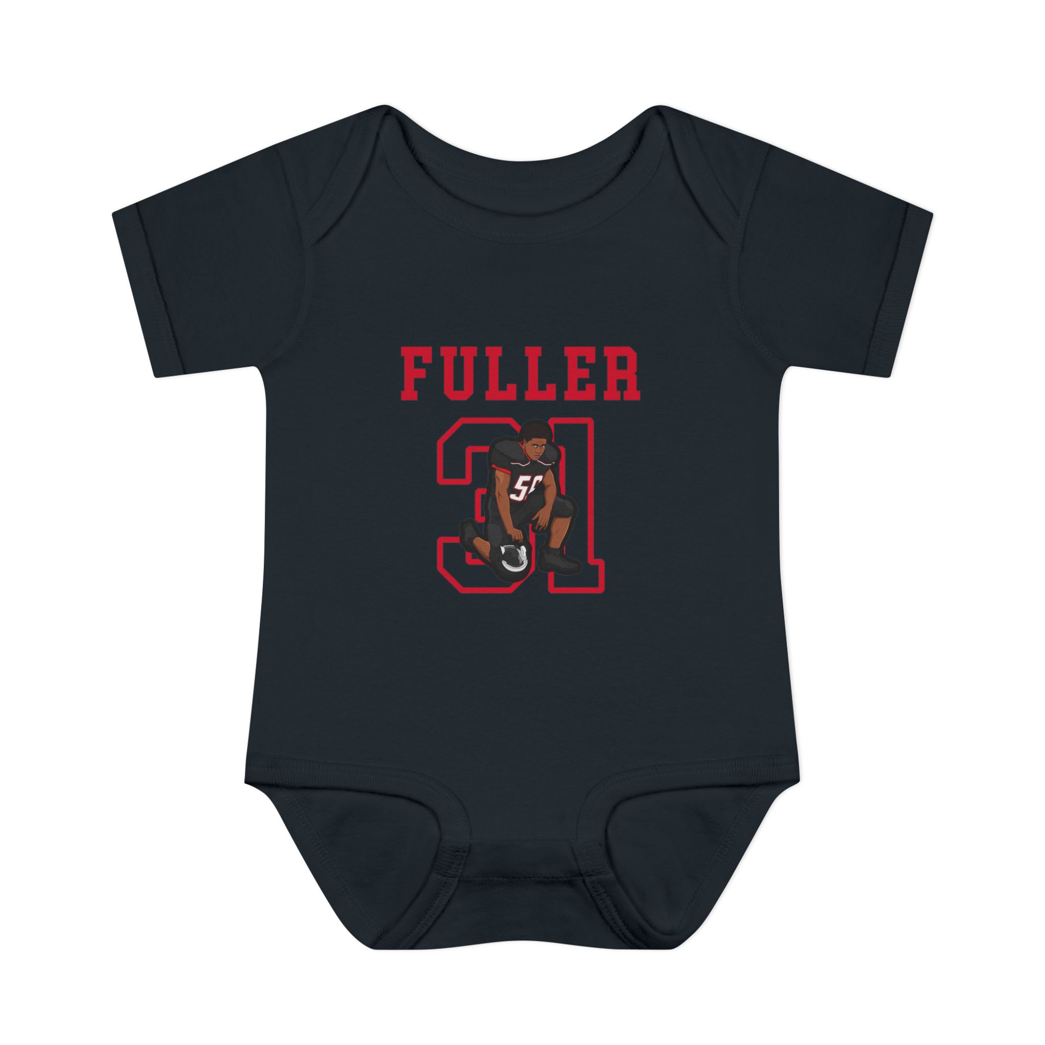 Baby Onesie — character_shirsey in Black