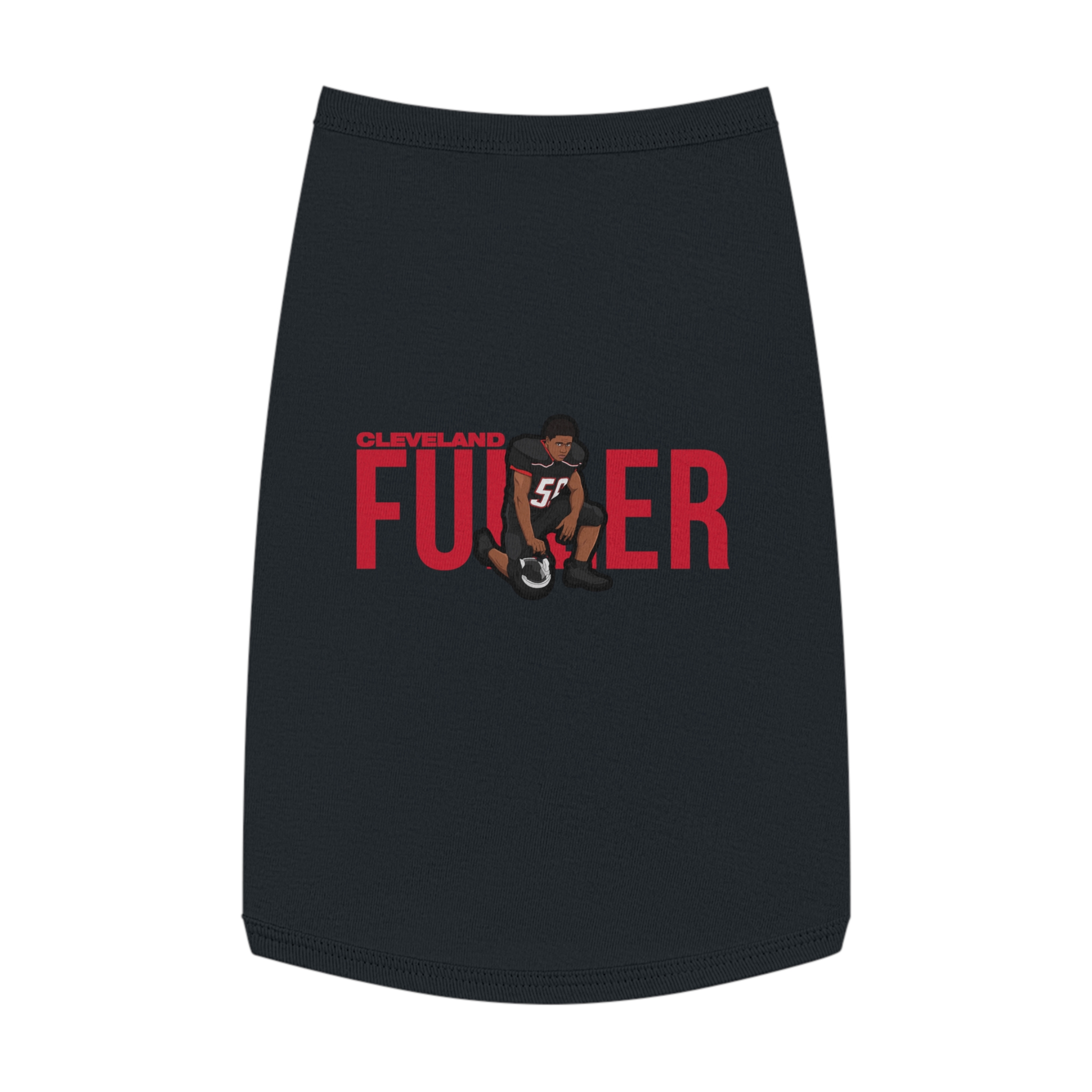 Pet Tank Top — character_player_name in Black