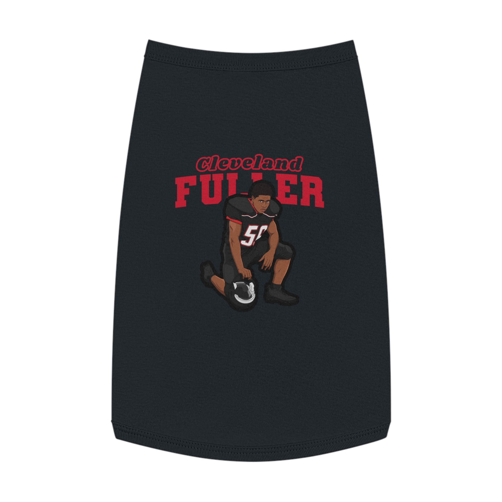 Pet Tank Top — character_name_arch in White