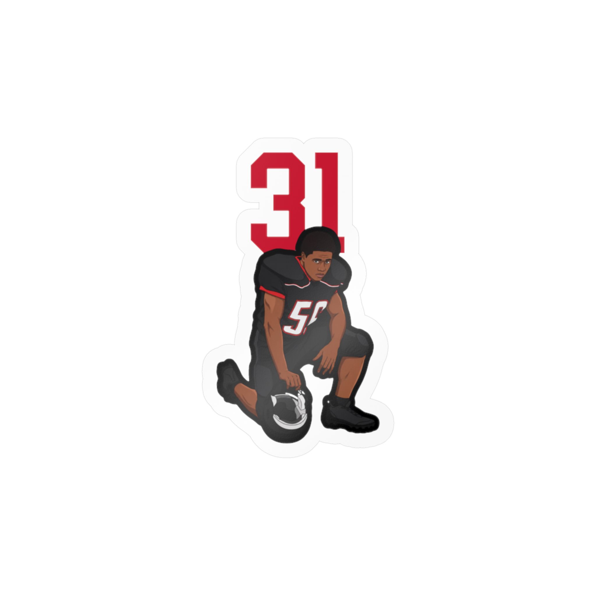 Vinyl Sticker — character_number_top in Classic