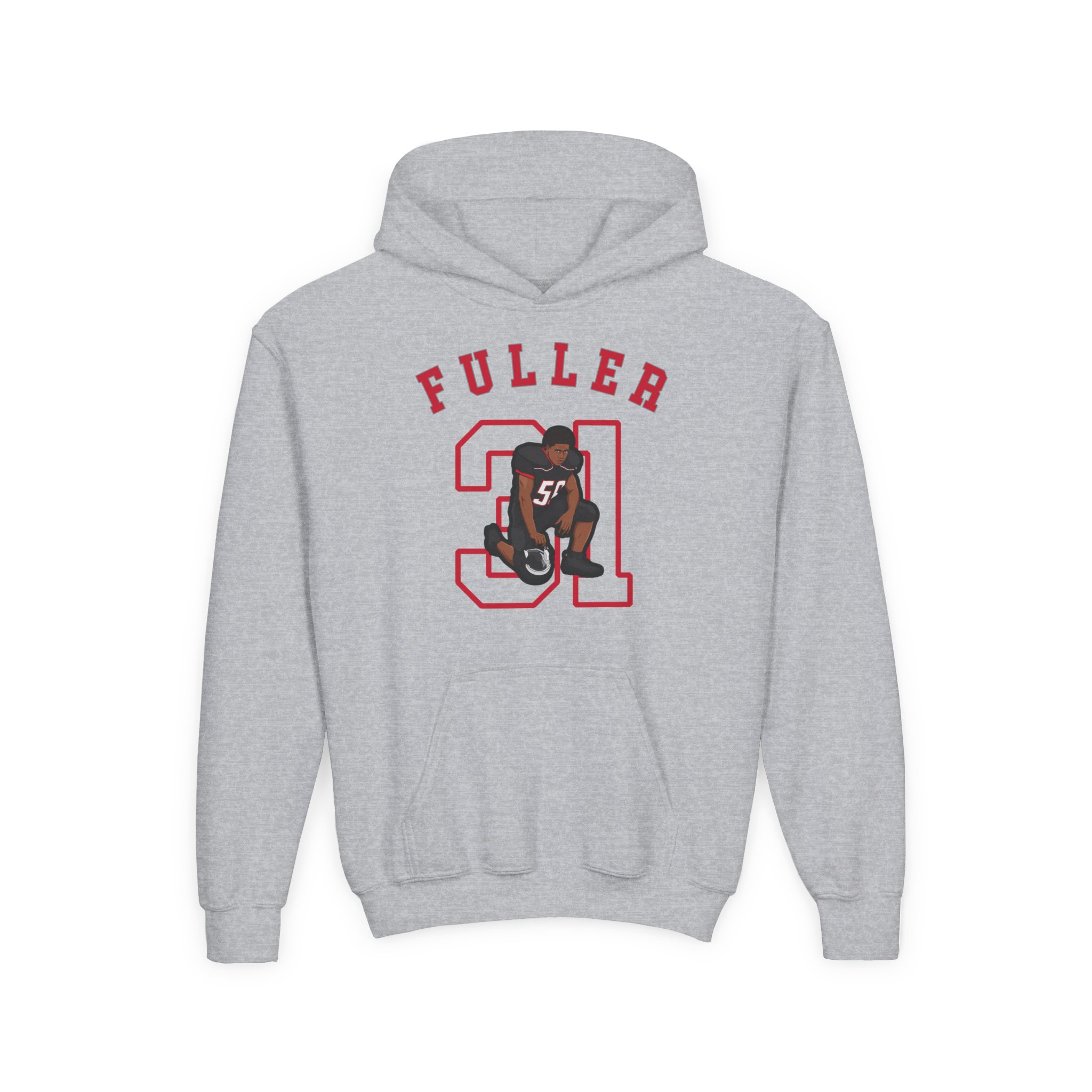 Youth Hoodie — character_shirsey_arch in Grey