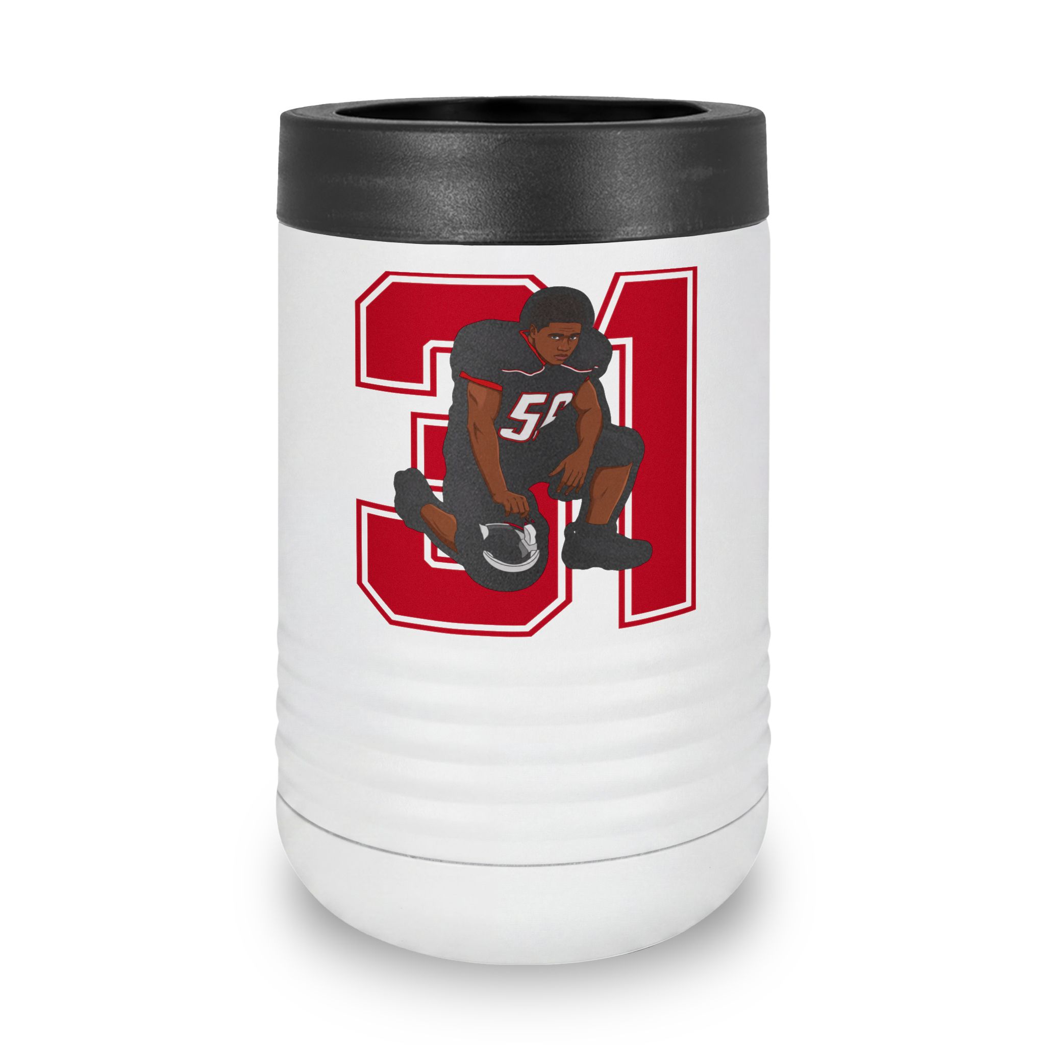 Stainless Can Cooler — character_number in White